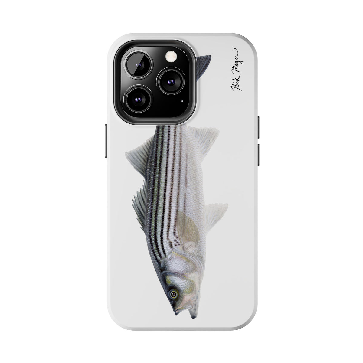 Schoolie Striper White Phone Case (iPhone) Printify