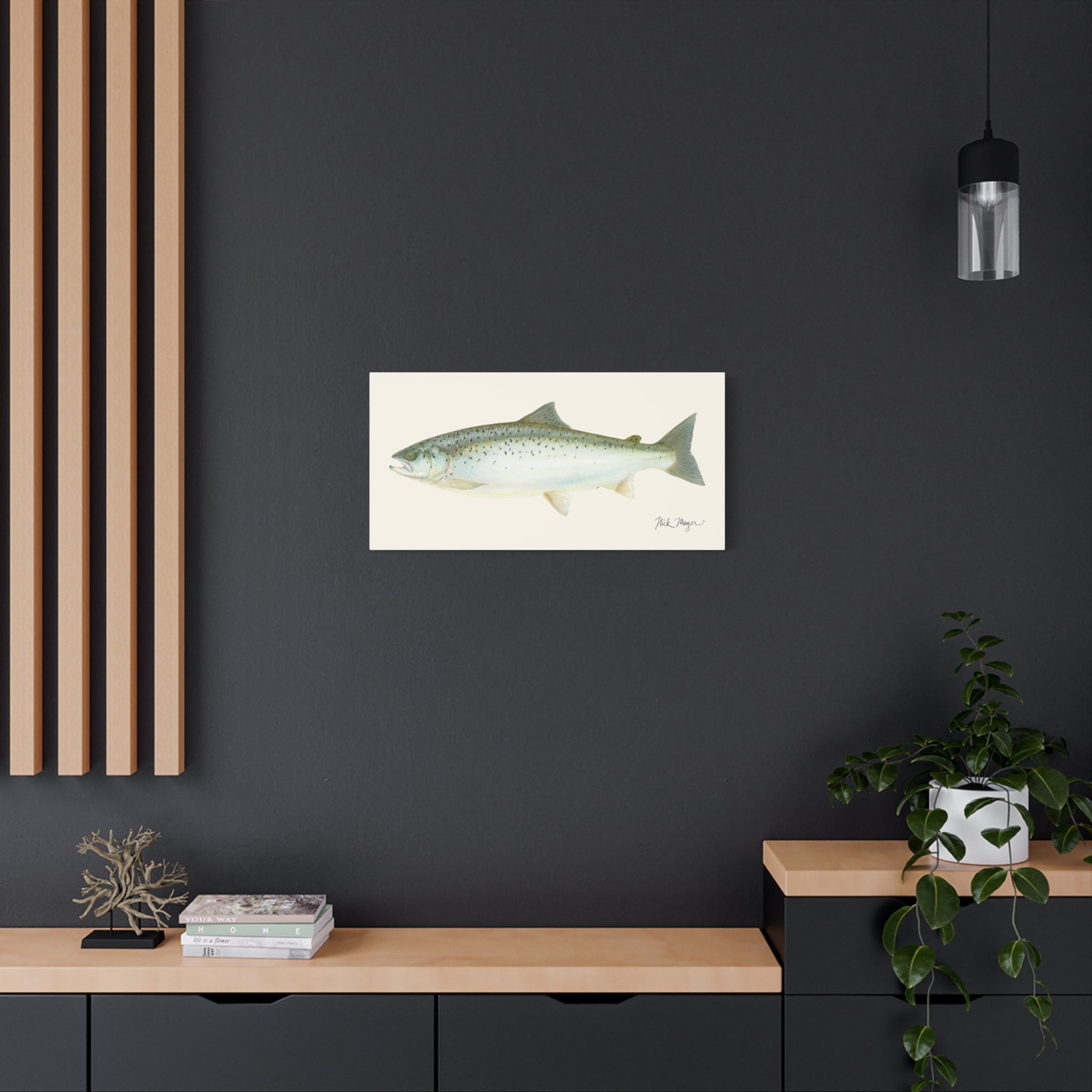Landlocked Salmon Canvas Print