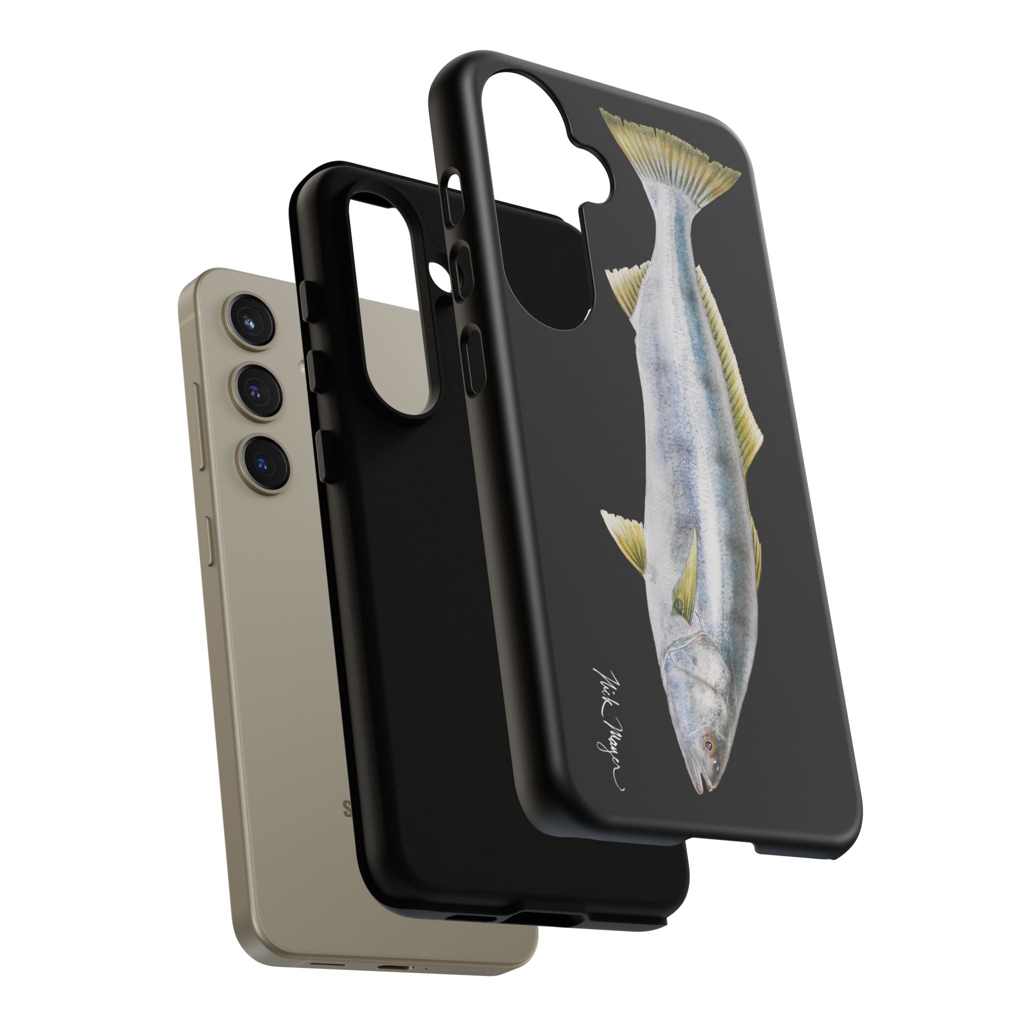 White Sea Bass Phone Case (Samsung) - black