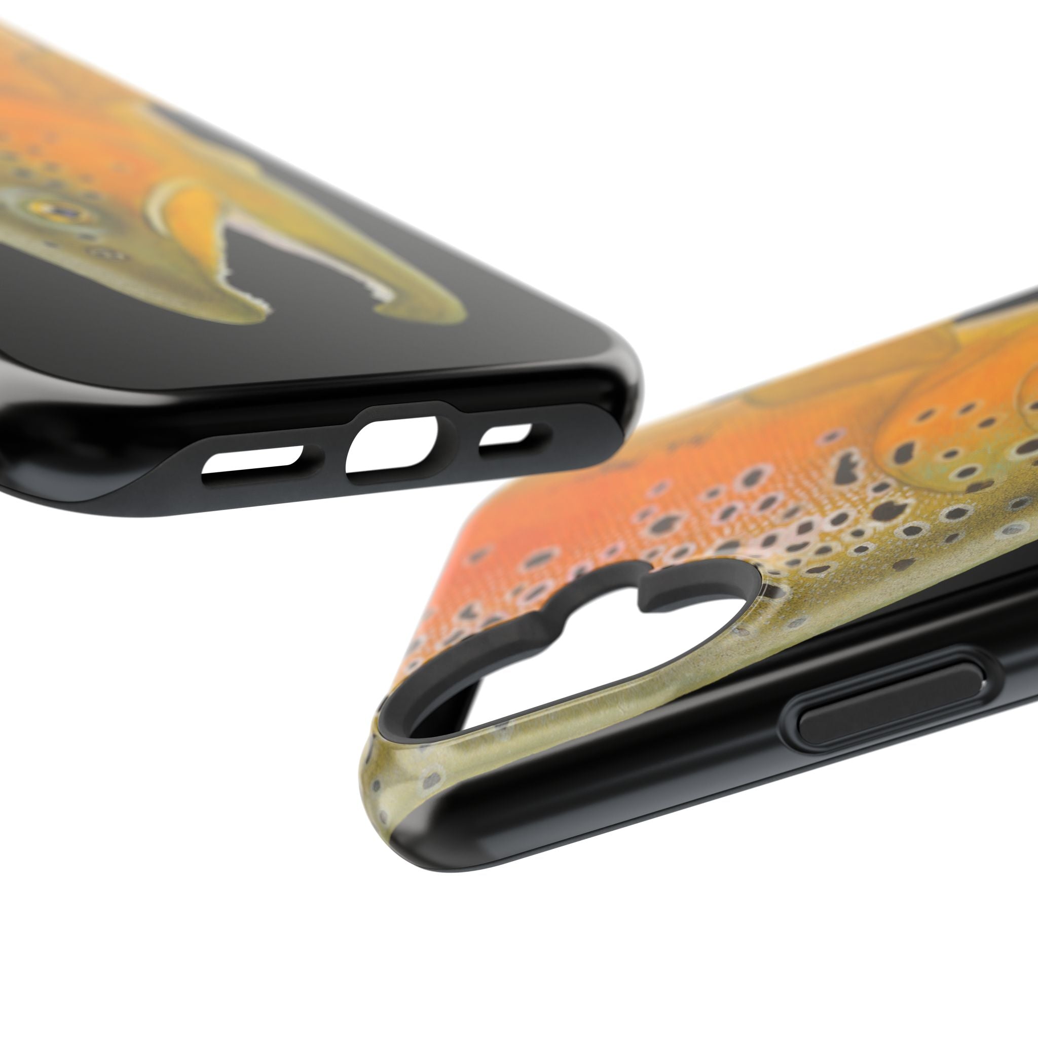 Brown Trout 2 Black MagSafe iPhone Case