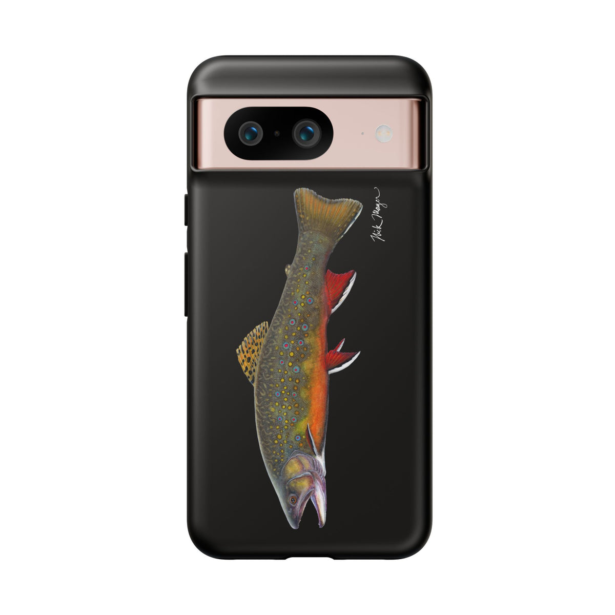 Brook Trout Black Phone Cases (Samsung) Printify