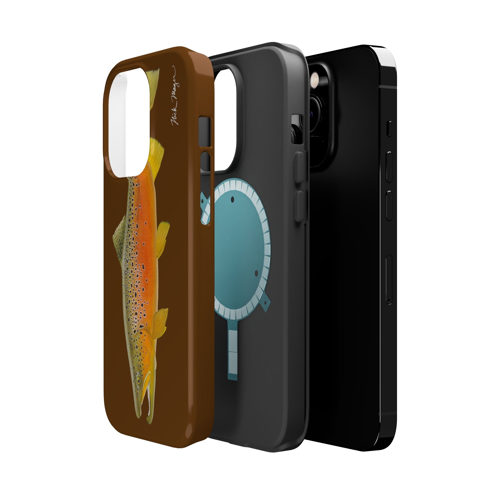 Brown Trout 2 Brown MagSafe iPhone Case, Limited Run