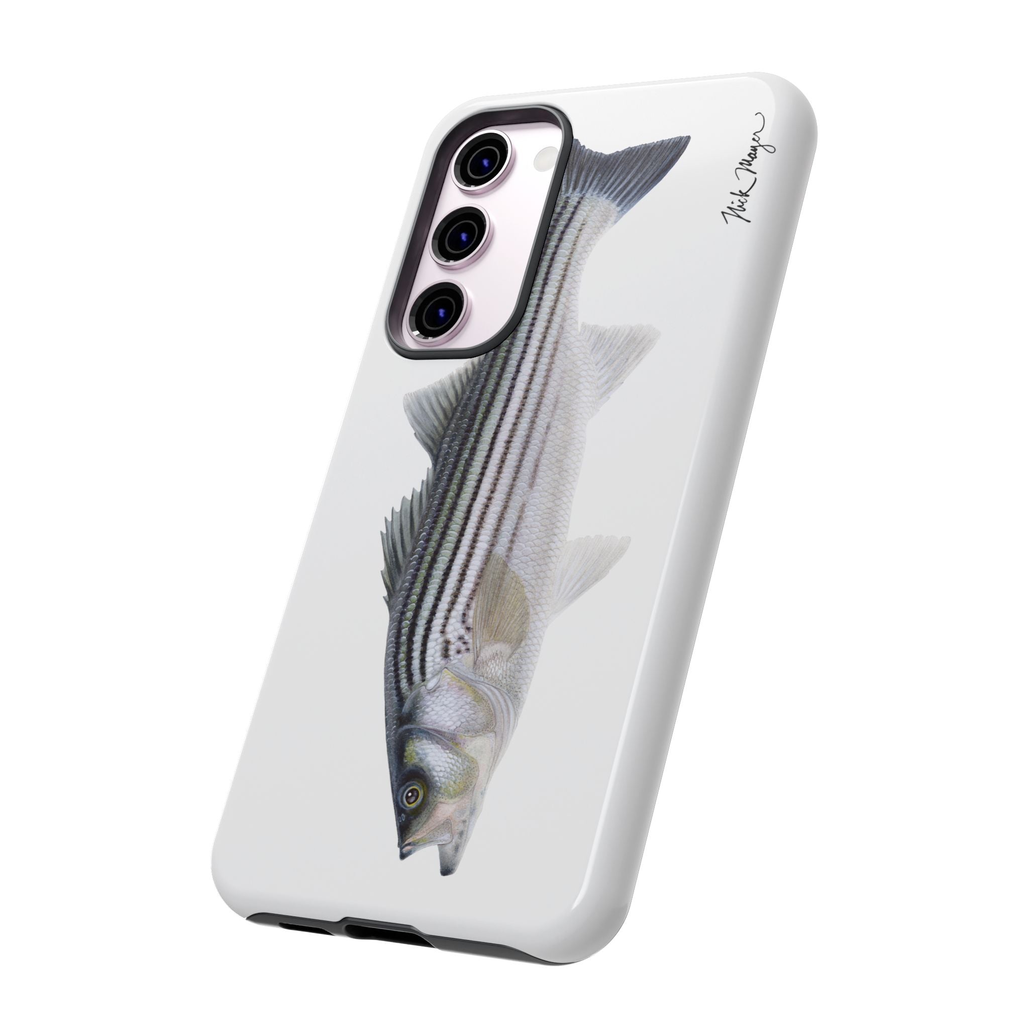 Schoolie Striper White Phone Case (Samsung) Printify