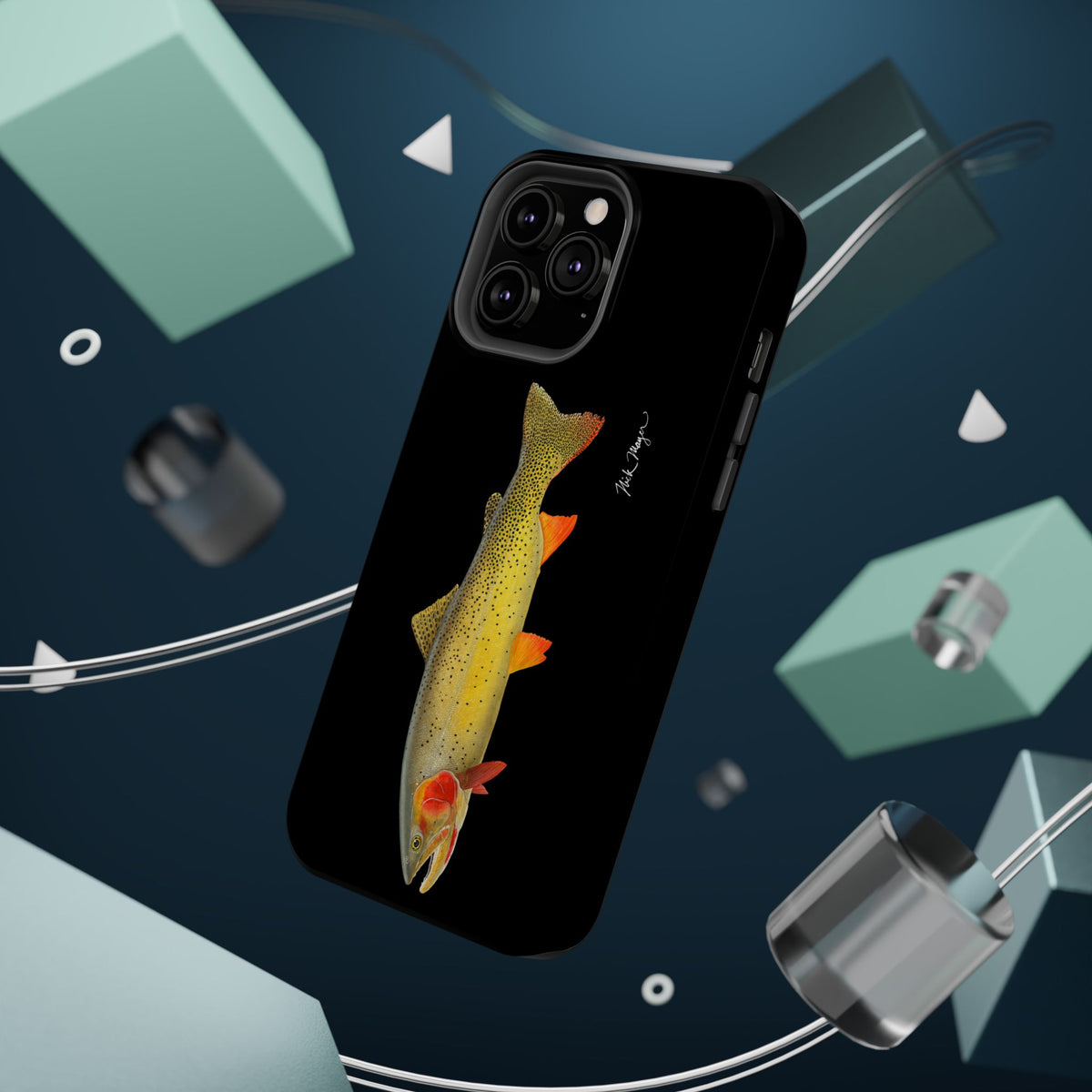 Cutthroat Trout 1 Black MagSafe iPhone Case Printify