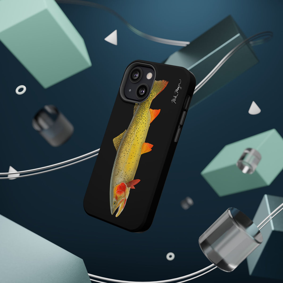 Cutthroat Trout 1 Black MagSafe iPhone Case Printify