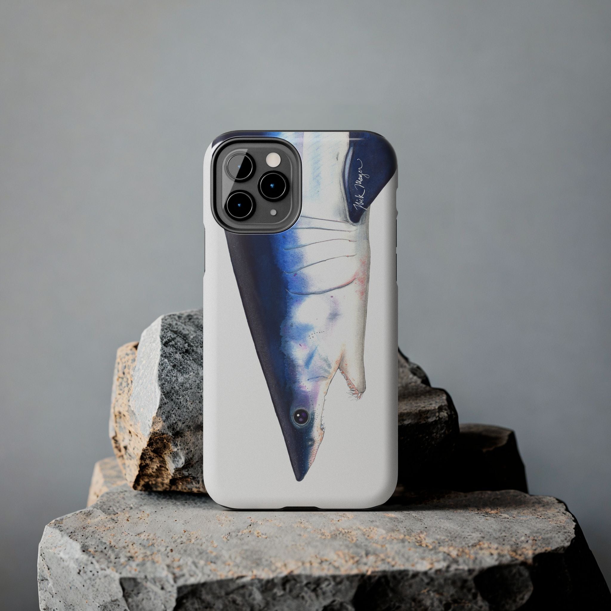 Mako Shark Face White Phone Case (iPhone)