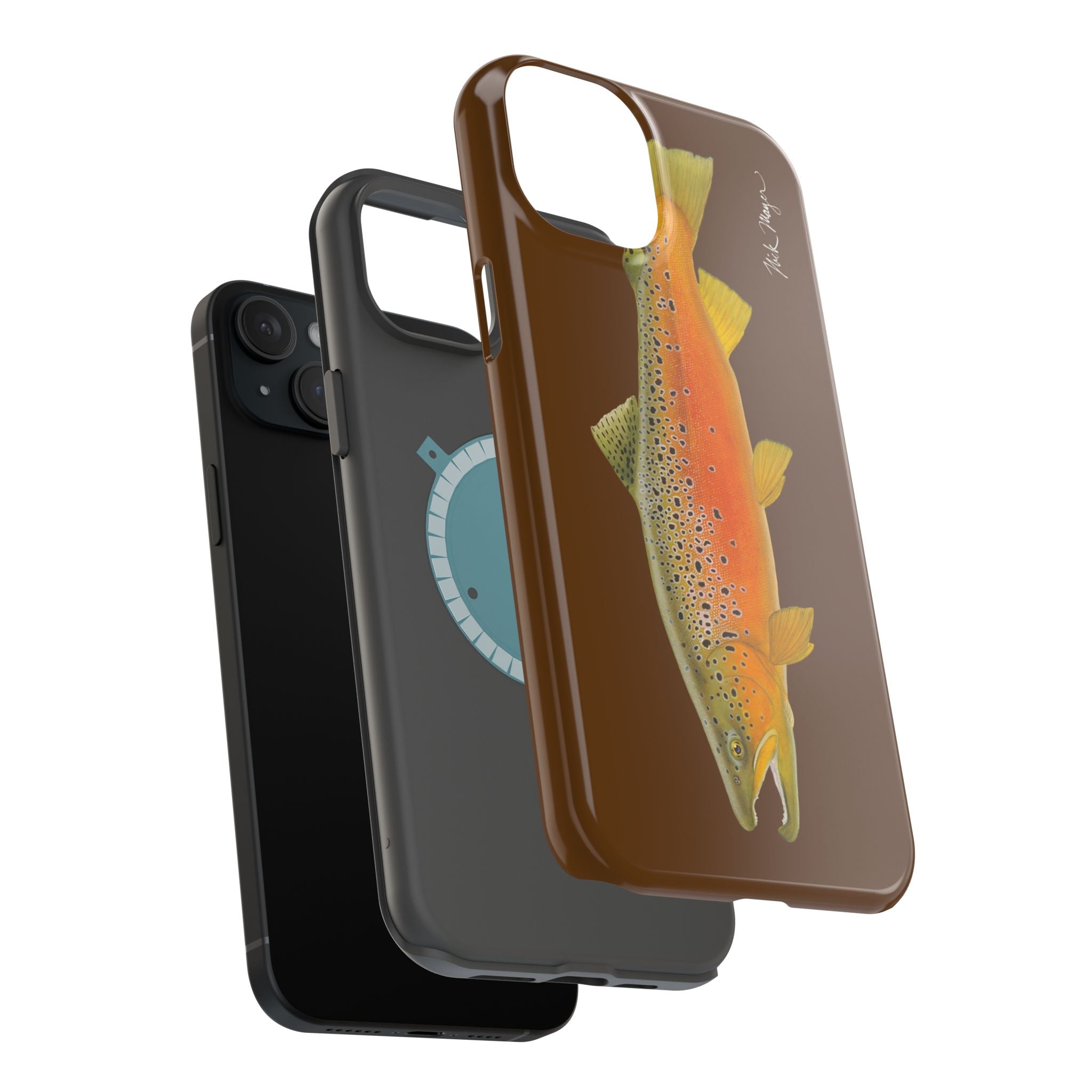 Brown Trout 2 Brown MagSafe iPhone Case, Limited Run