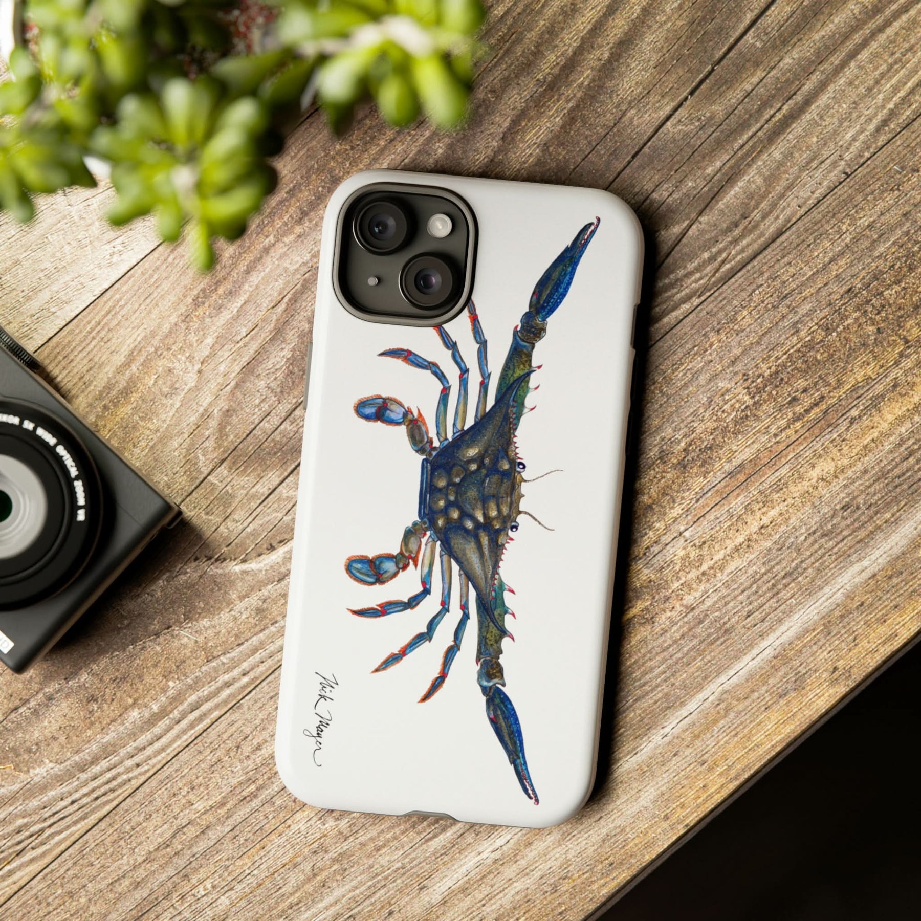 Blue Crab iPhone 15 Case