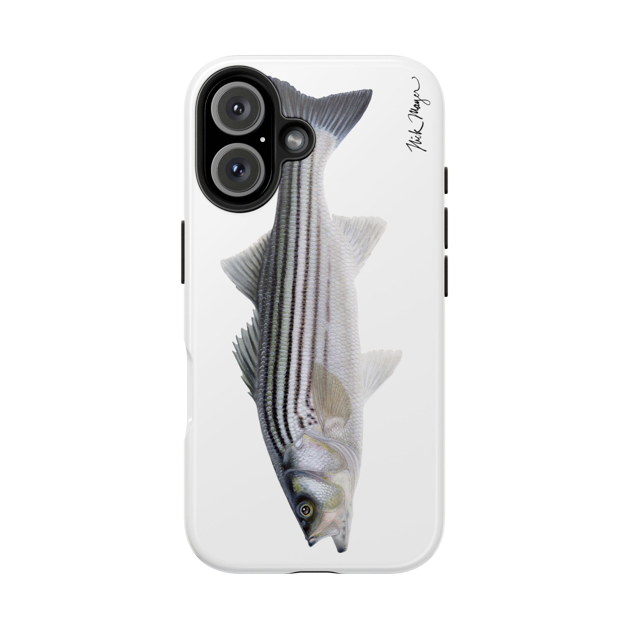 Schoolie Striper White Phone Case (iPhone)