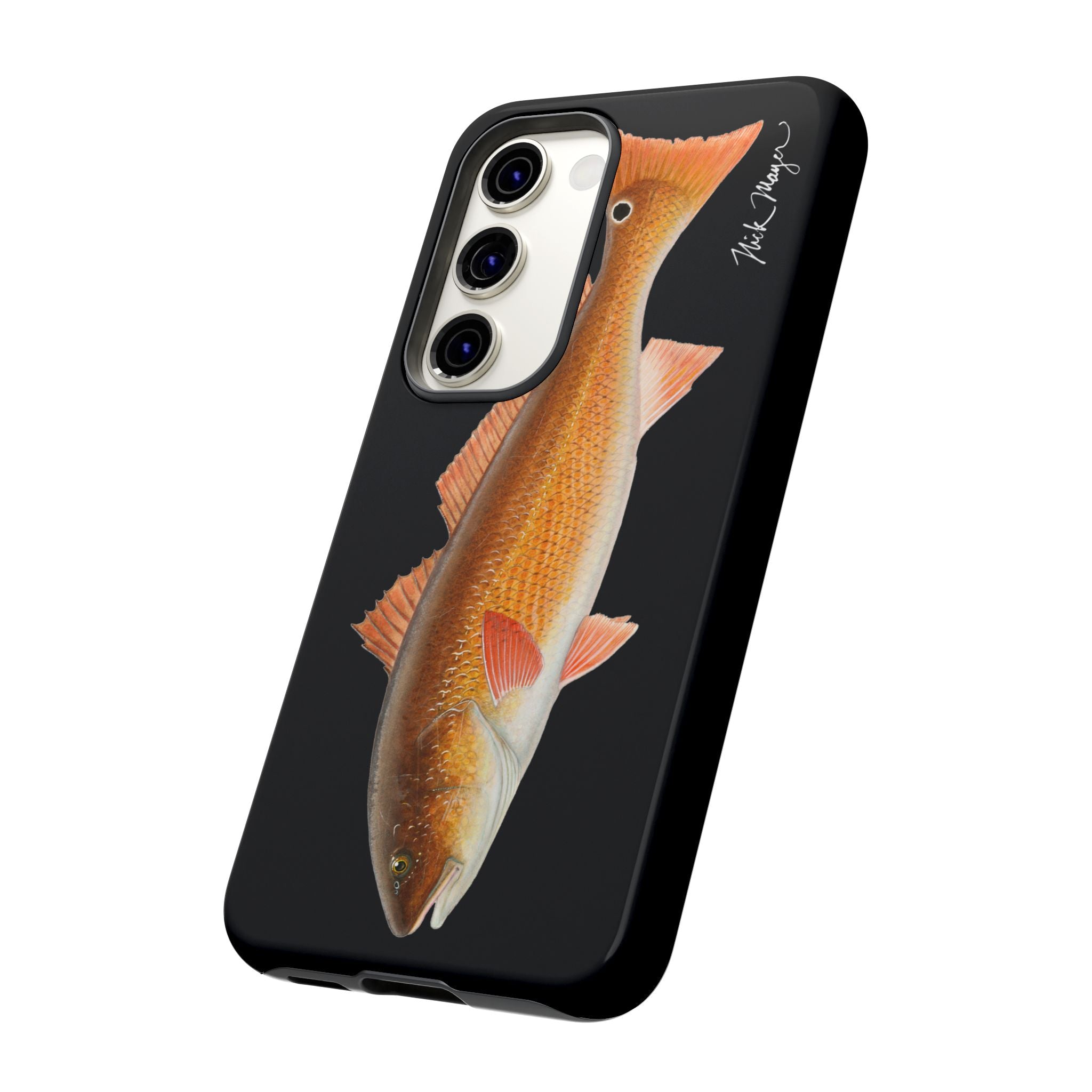 Redfish Black Phone Case (Samsung) Printify