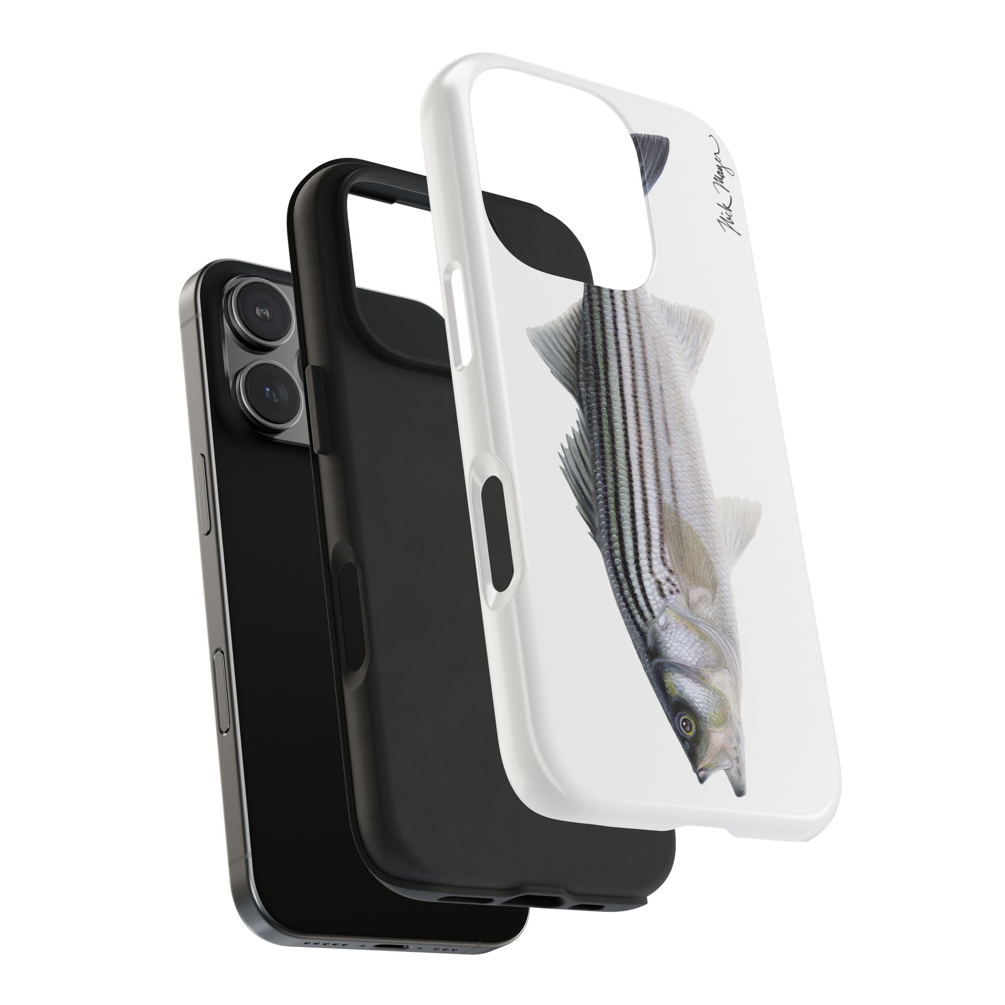 Schoolie Striper White Phone Case (iPhone)