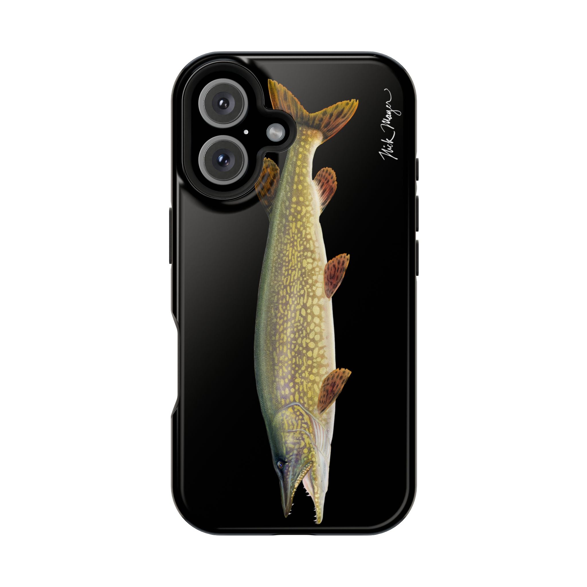 Northern Pike MagSafe Black iPhone Case Printify