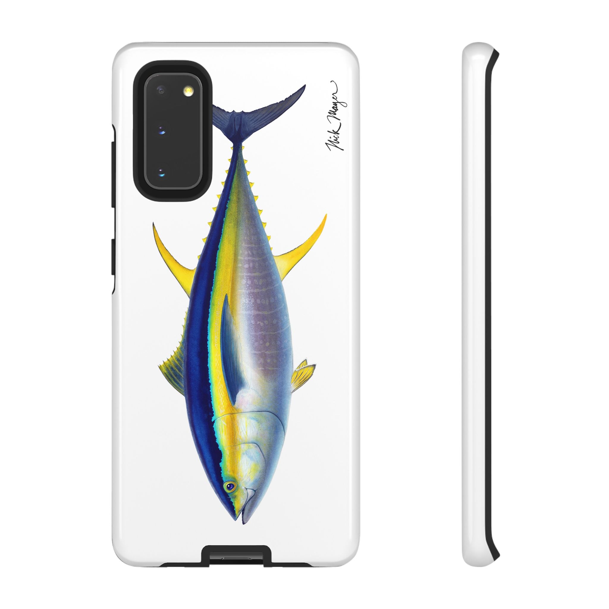 Yellowfin Tuna White Phone Case (Samsung) Printify
