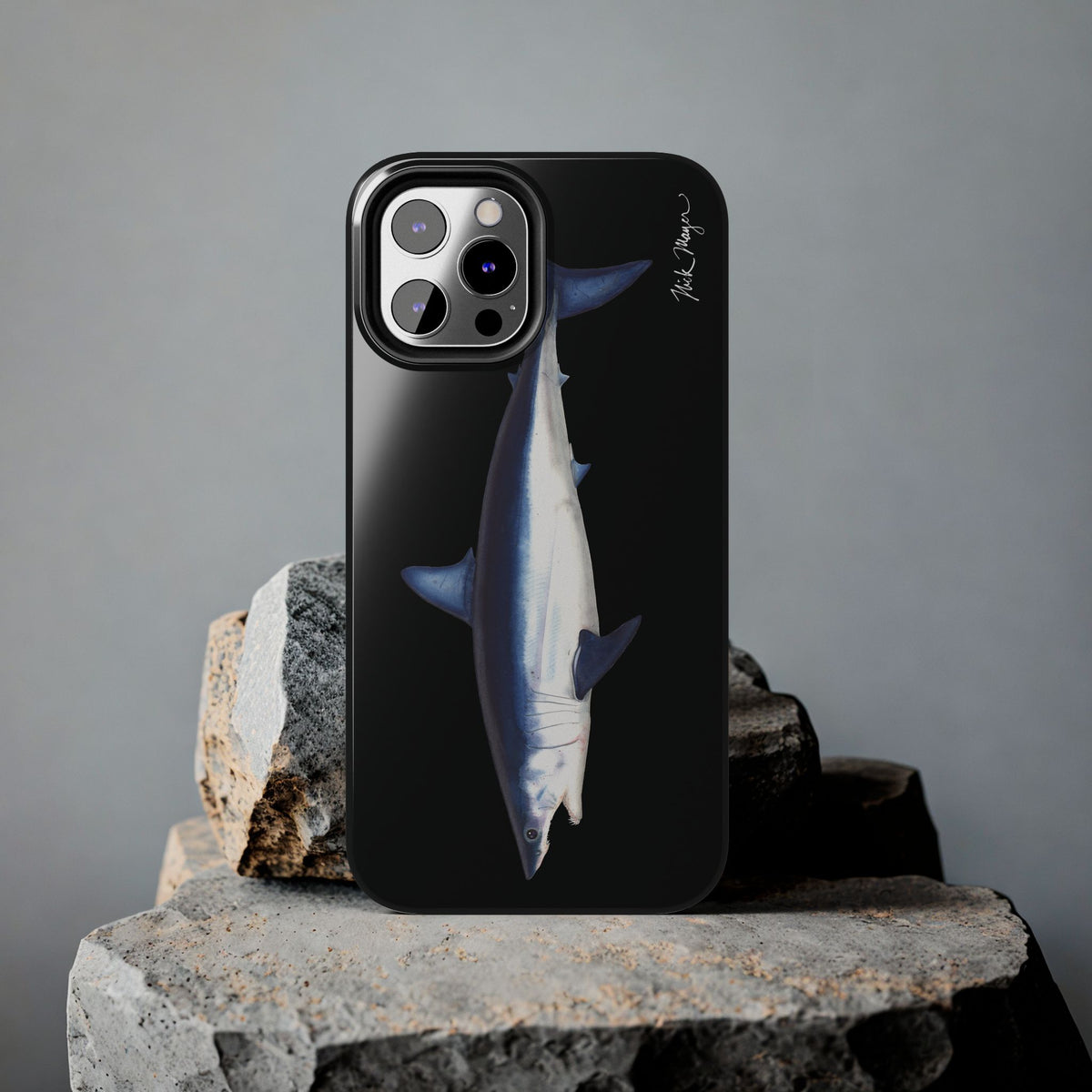 Mako Shark Black iPhone Case Printify