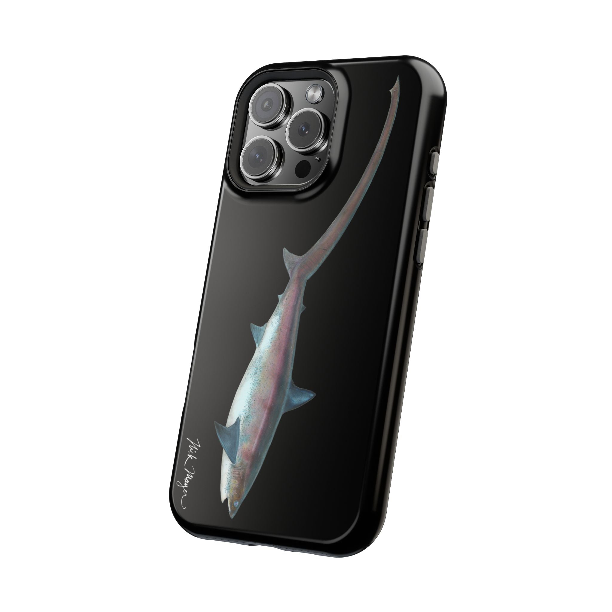 Thresher Shark MagSafe Black iPhone Case