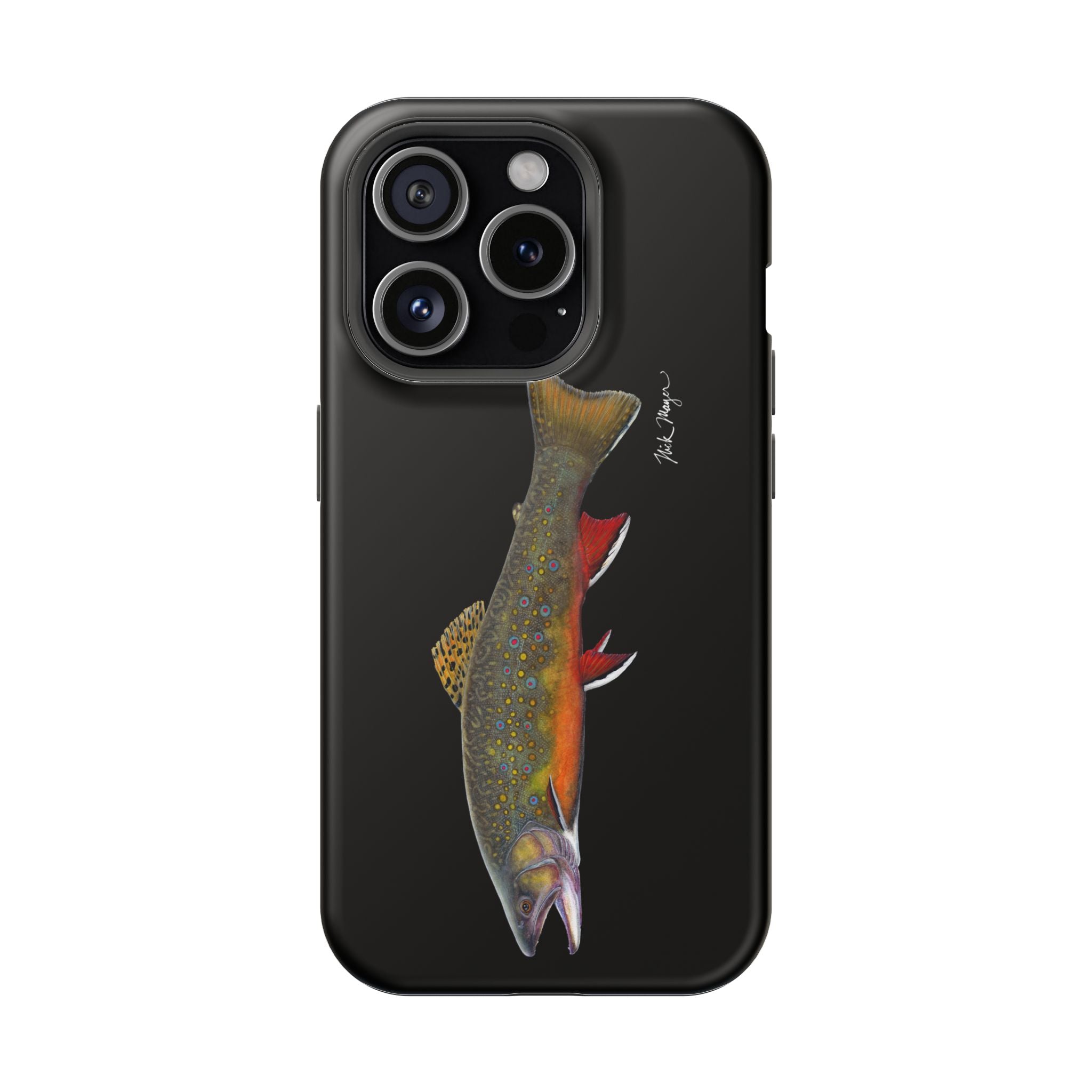Brook Trout MagSafe Black iPhone Case