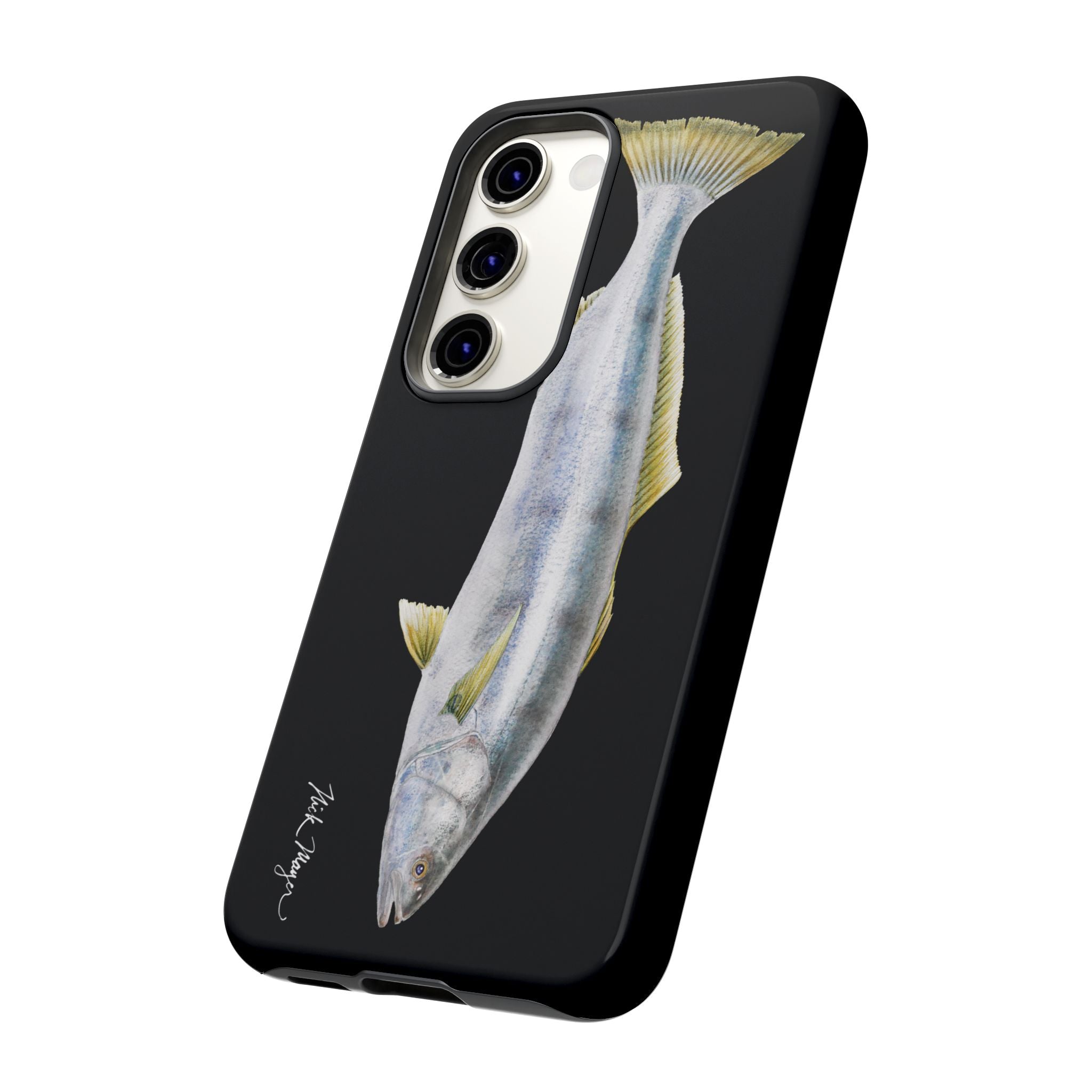 White Sea Bass Phone Case (Samsung) - black