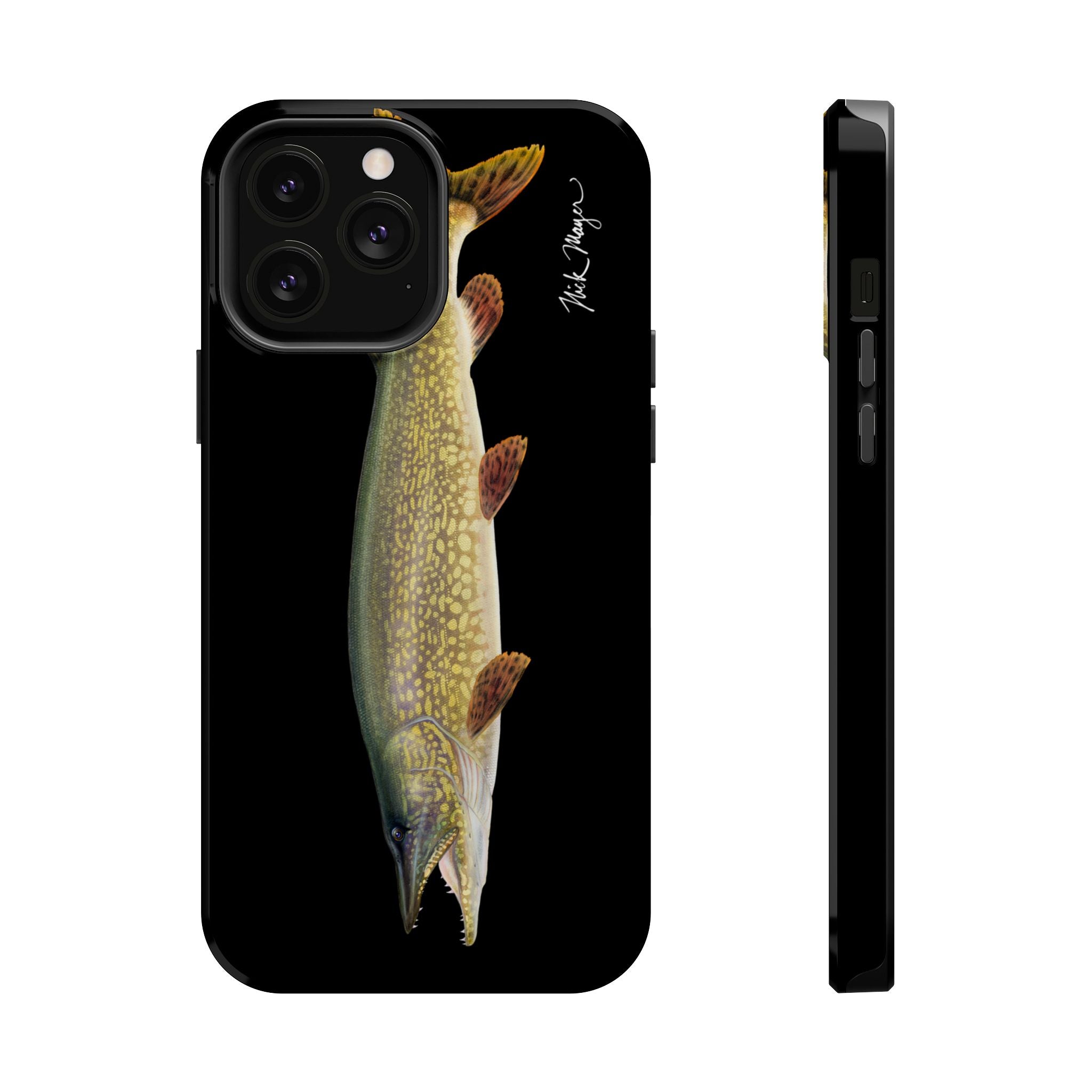 Northern Pike MagSafe Black iPhone Case Printify