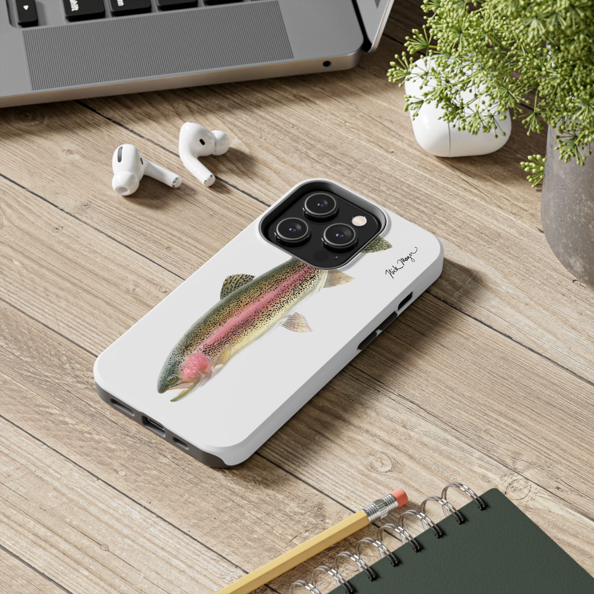 Rainbow Trout White Phone Case (iPhone)