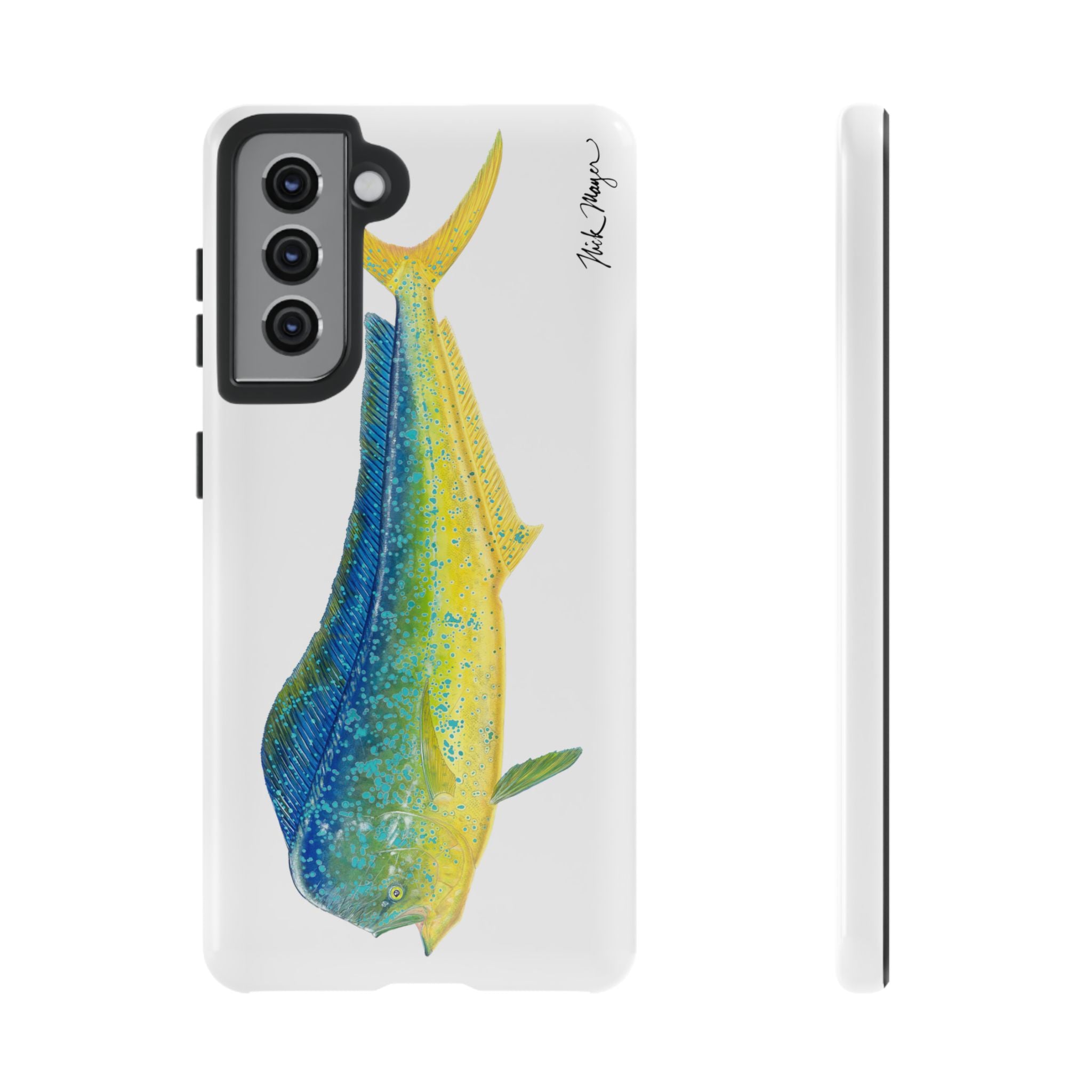 Bull Mahi White Phone Case (Samsung)