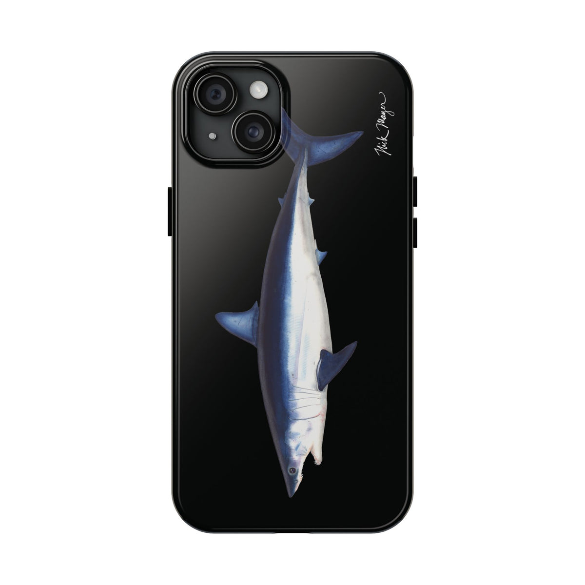 Mako Shark Black iPhone Case Printify