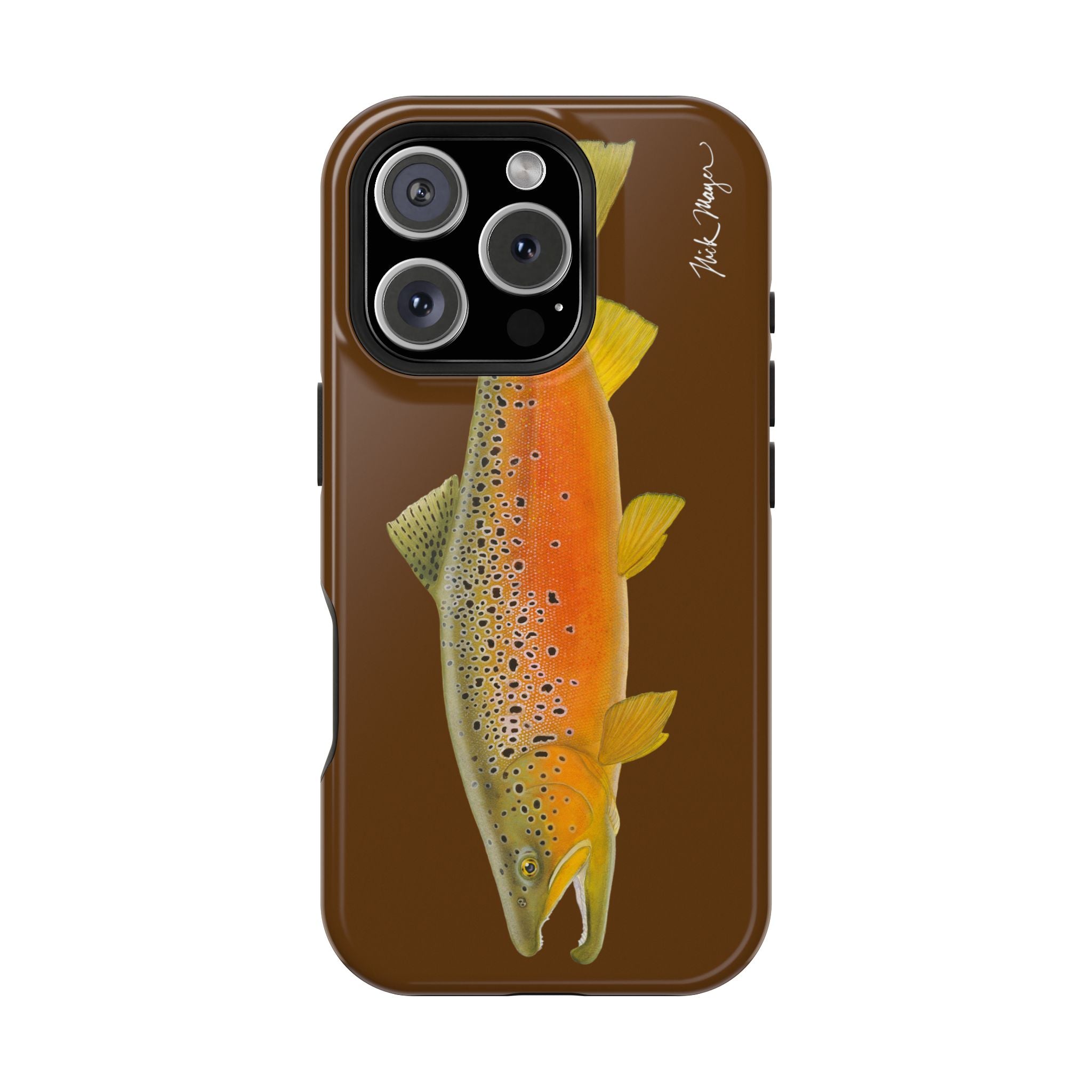 Brown Trout 2 Brown MagSafe iPhone Case, Limited Run