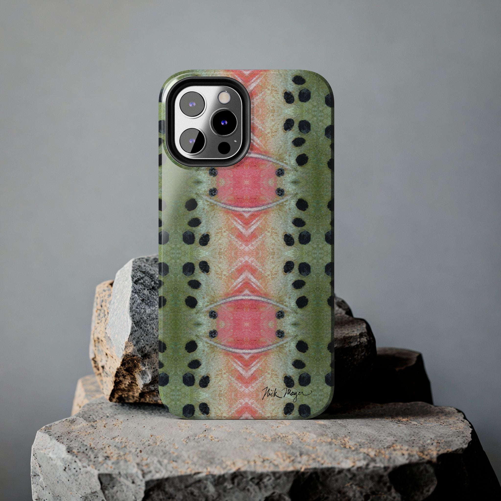 Rainbow Trout Pattern Phone Case (iPhone)