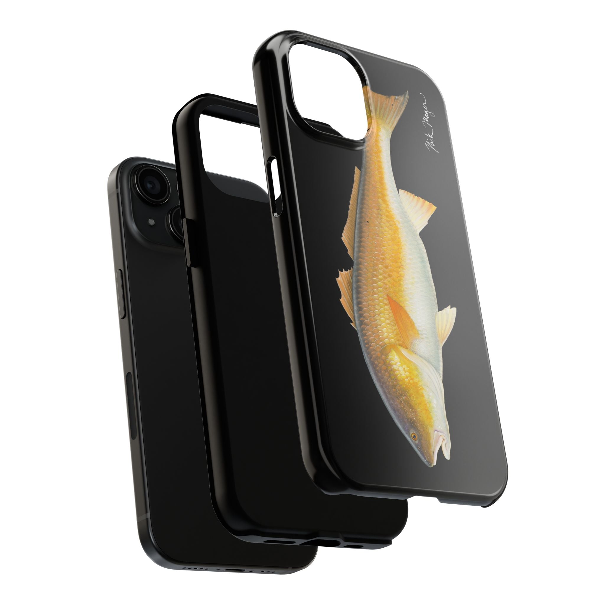 Bull Redfish Black Phone Case (iPhone)