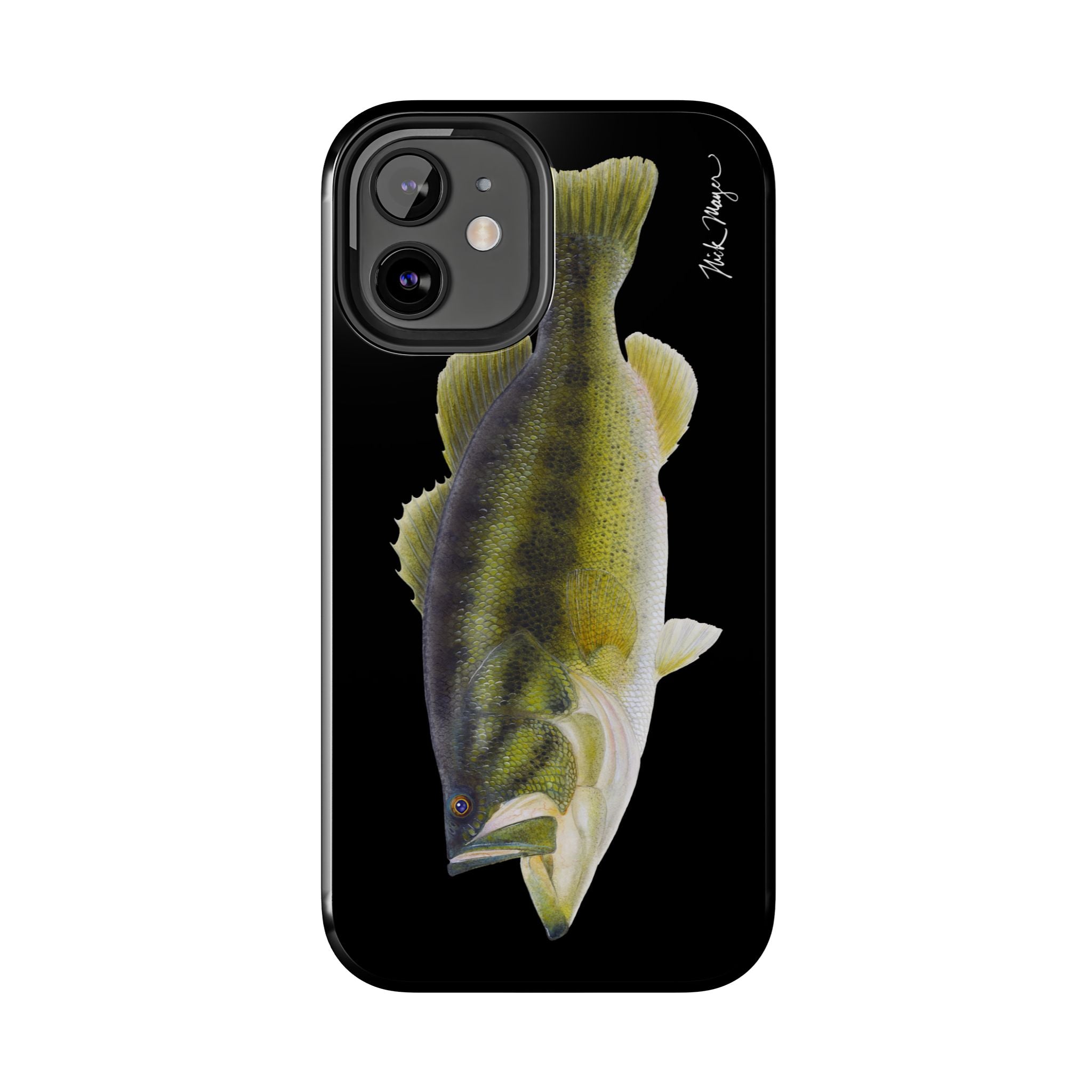 Largemouth Bass Black Phone Case (iPhone)
