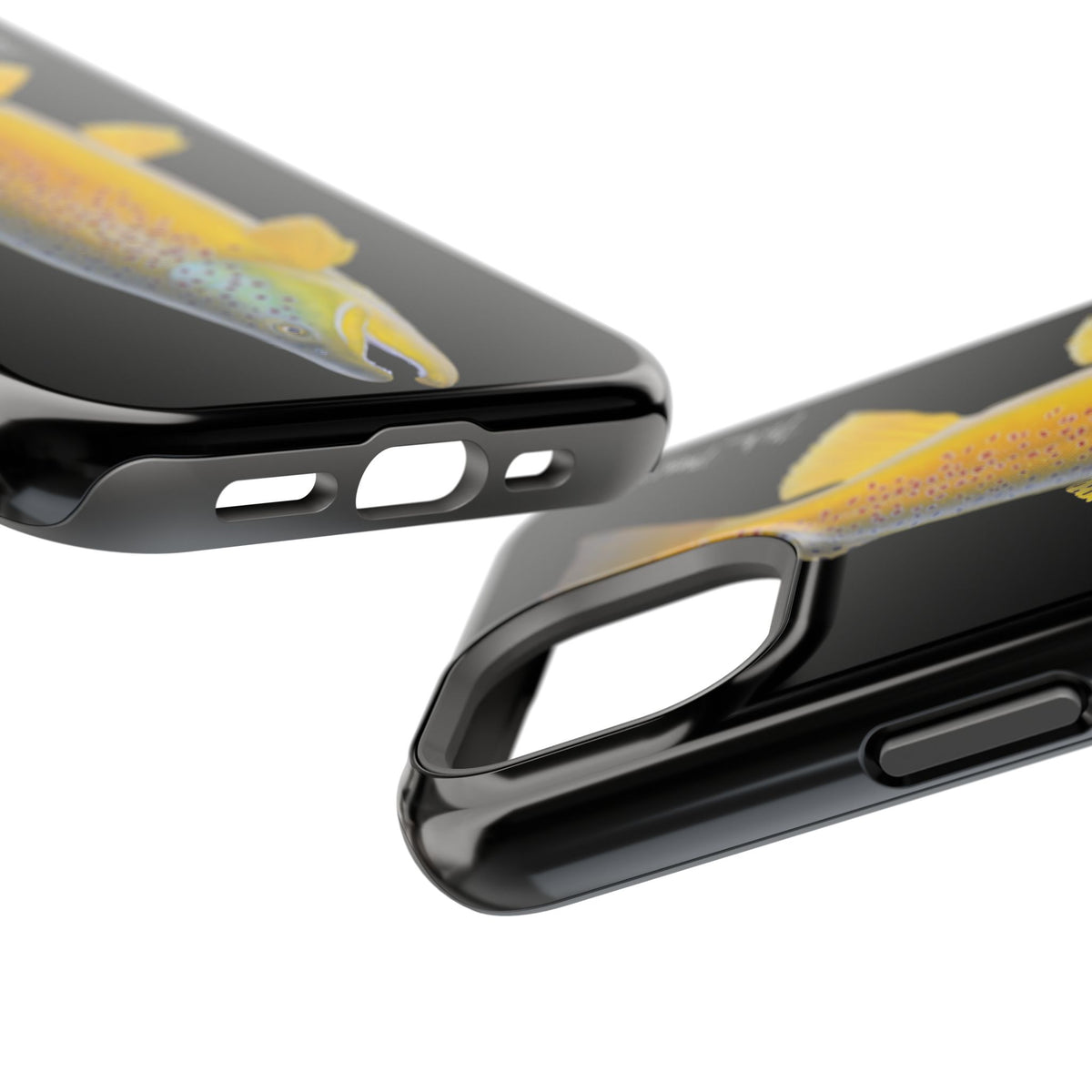 Brown Trout 3 Black MagSafe iPhone Case Printify