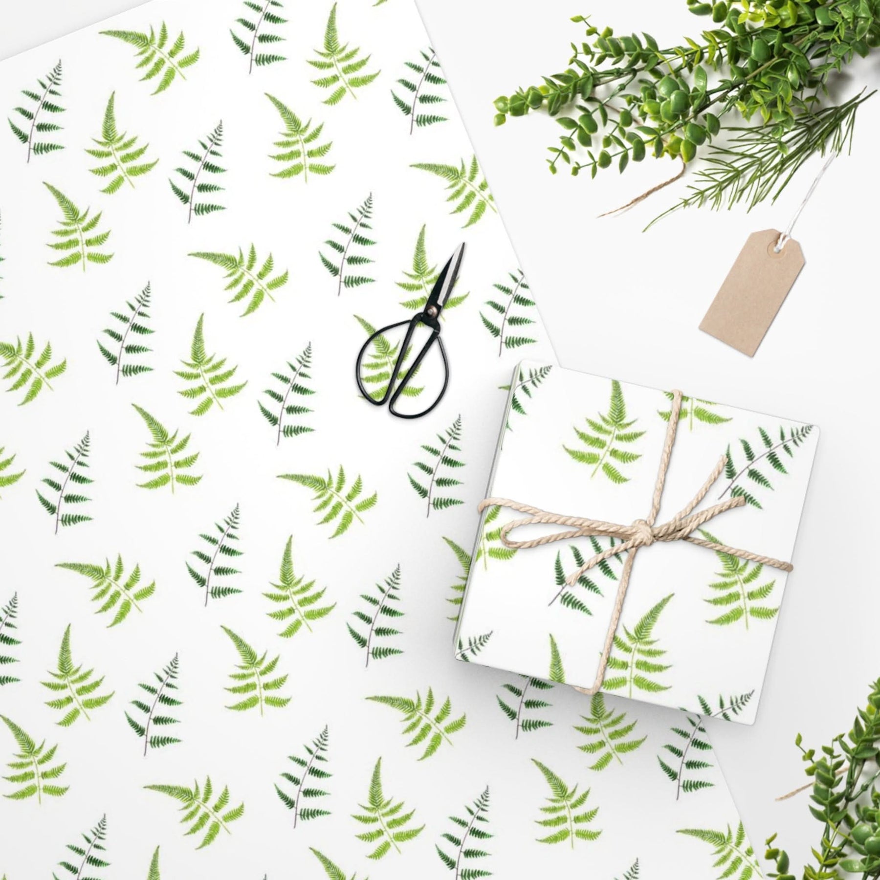 White Ferns Gift Wrapping Paper
