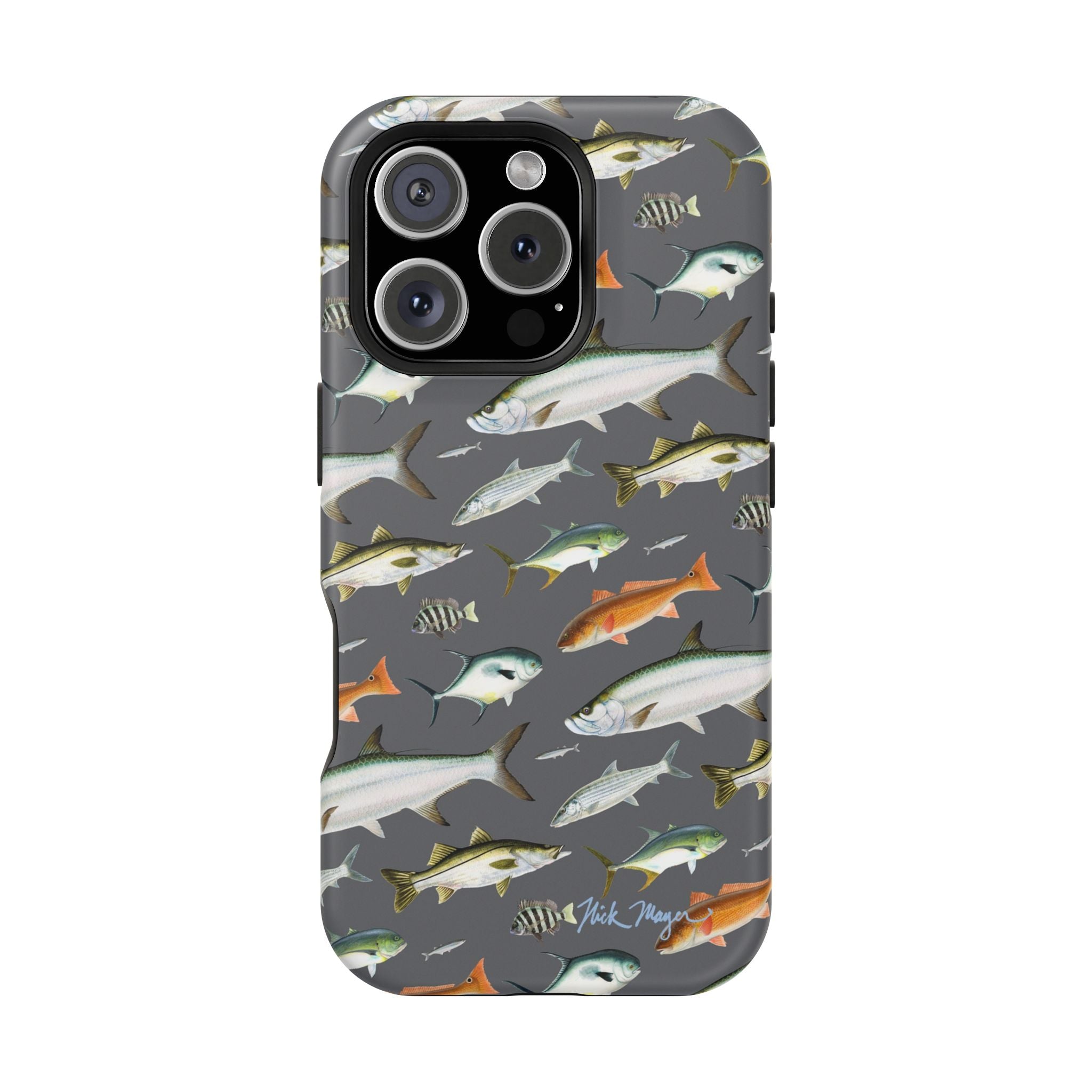 NEW Southern Fish Grey MagSafe iPhone Case