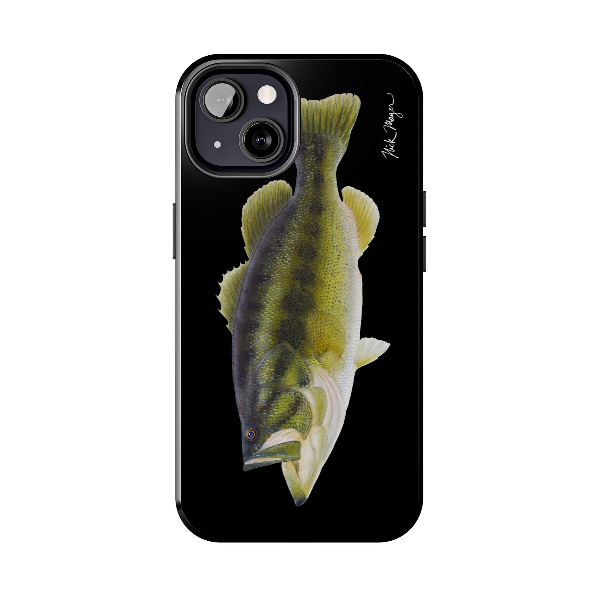 Largemouth Bass Black Phone Case (iPhone)