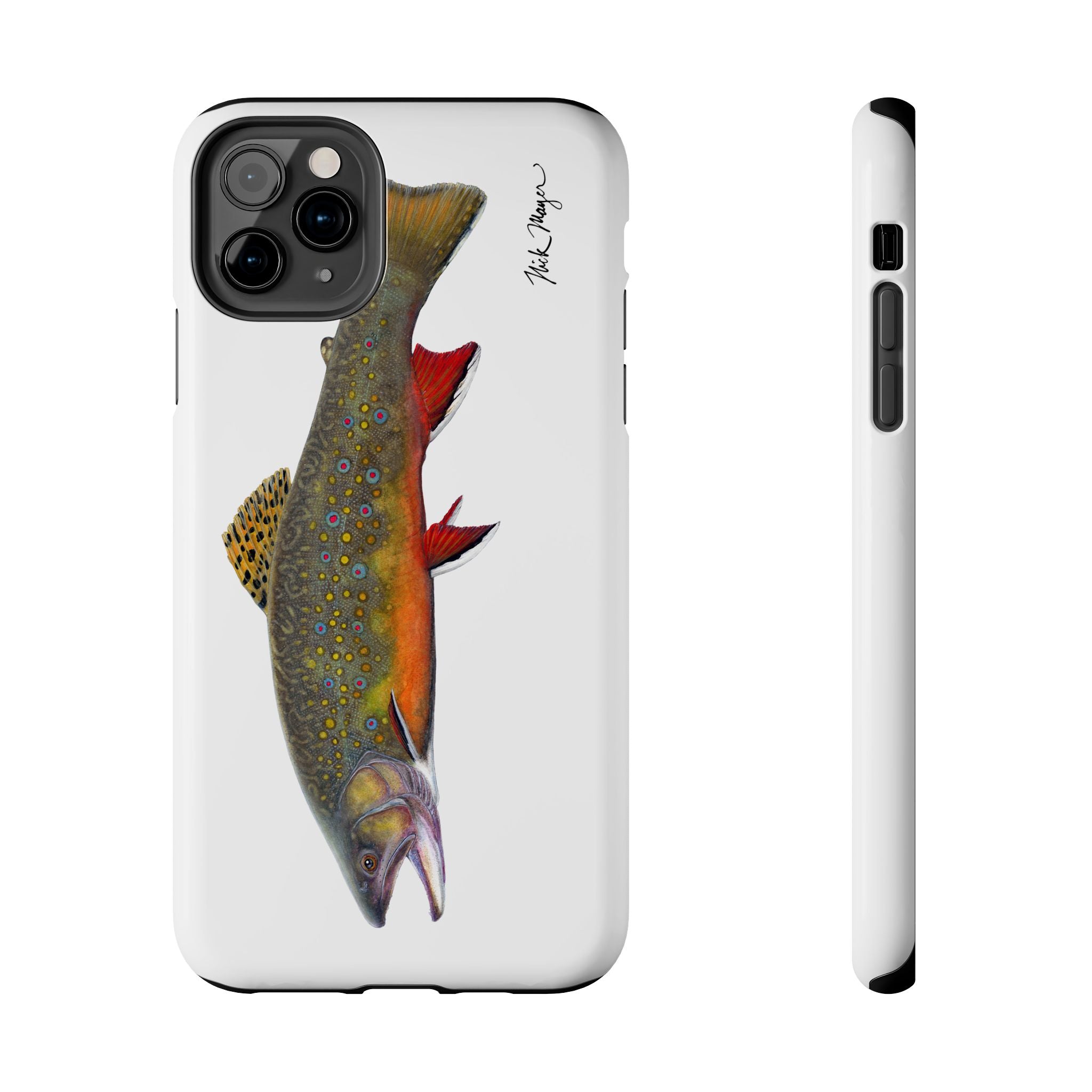 Brook Trout White Phone Case (iPhone)