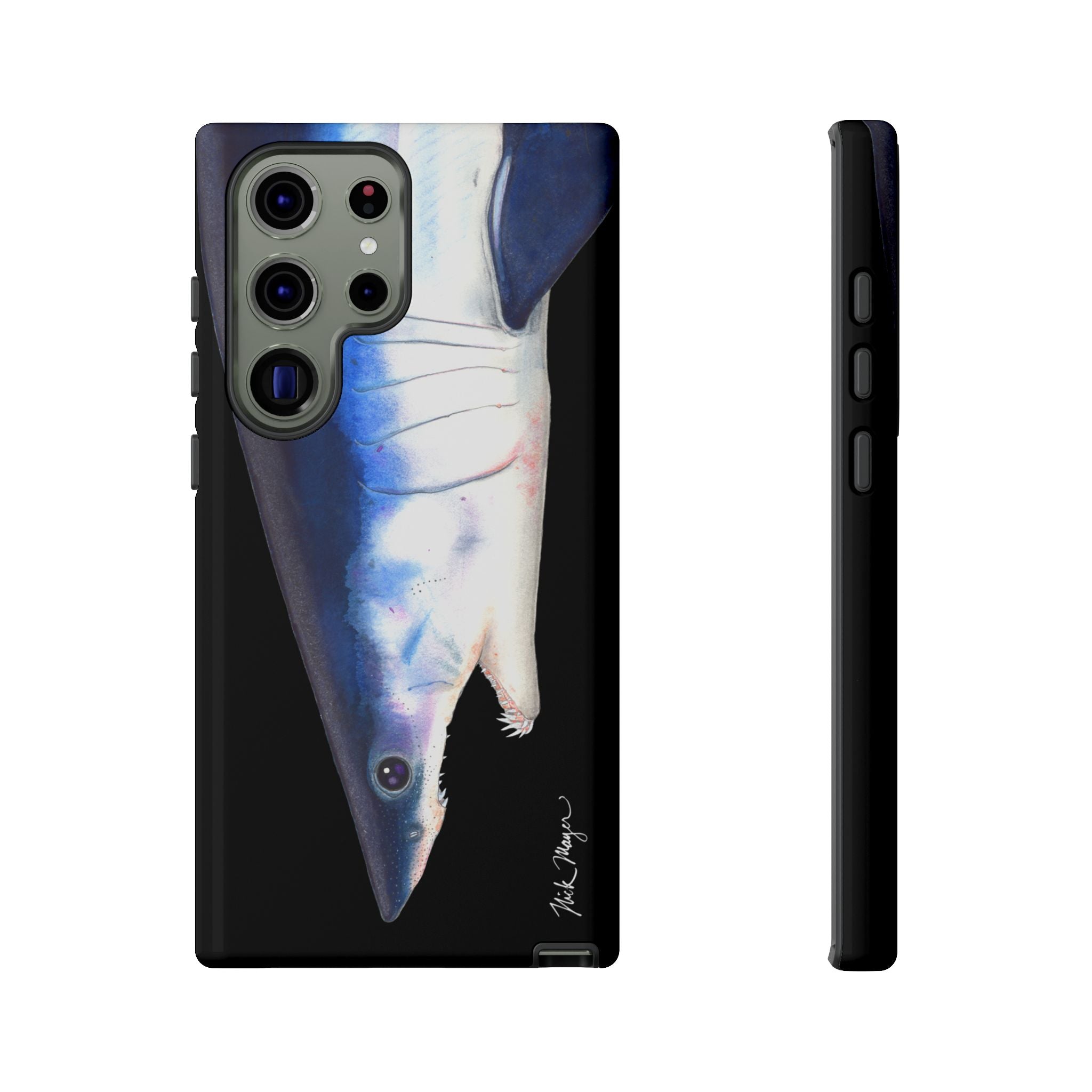 Mako Shark Face Black Phone Case (Samsung) Printify