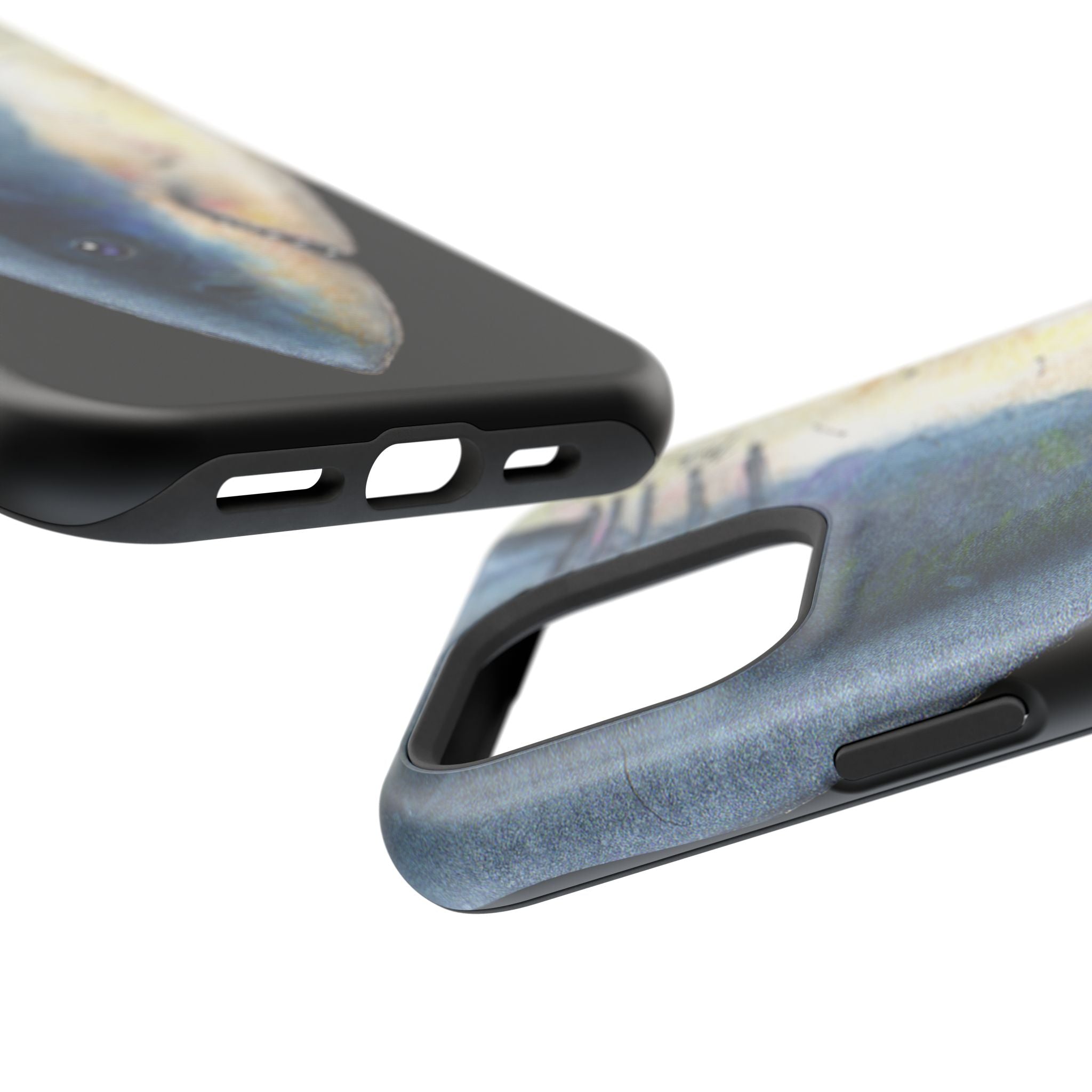 Great White Shark Face MagSafe Black iPhone Case