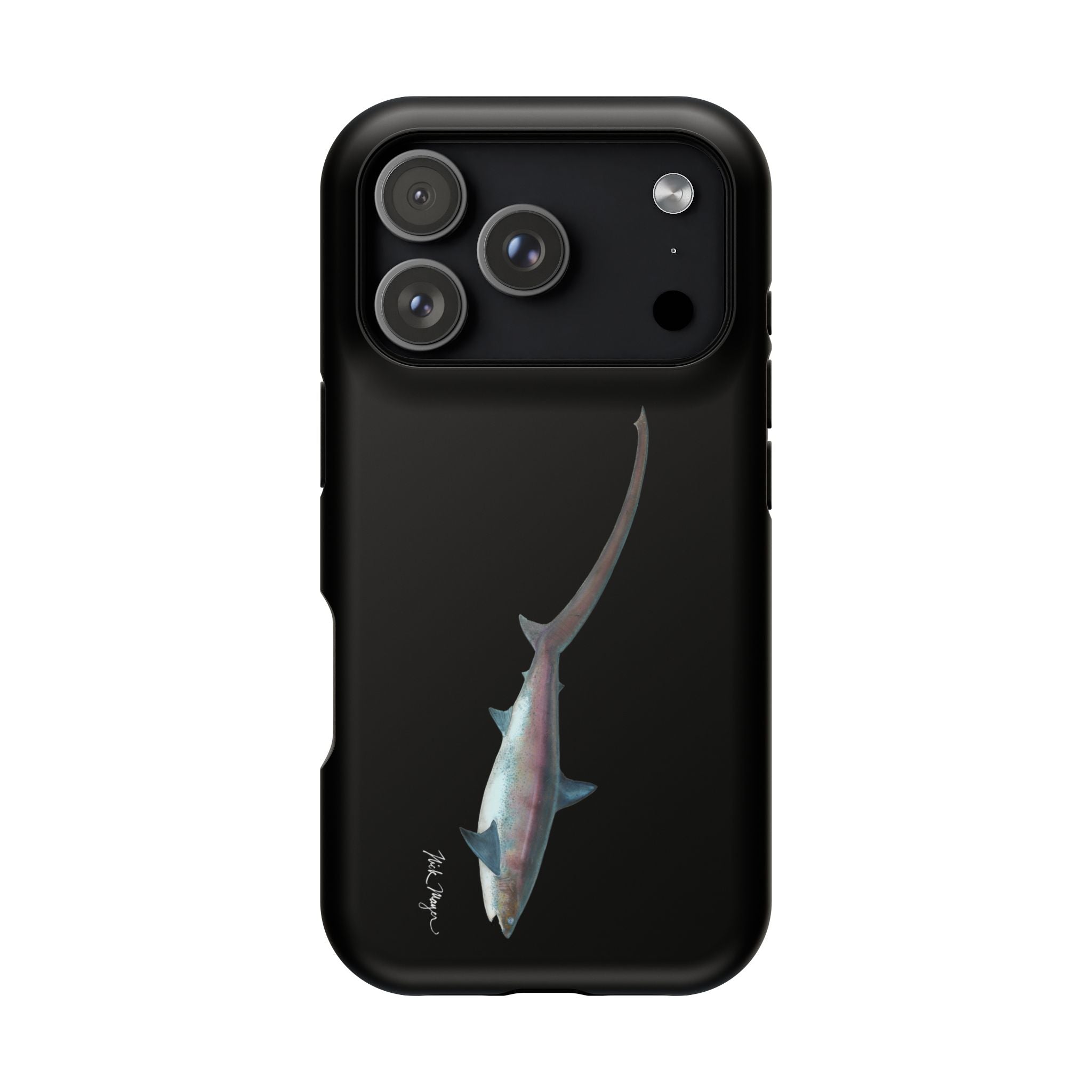 Thresher Shark MagSafe Black iPhone Case