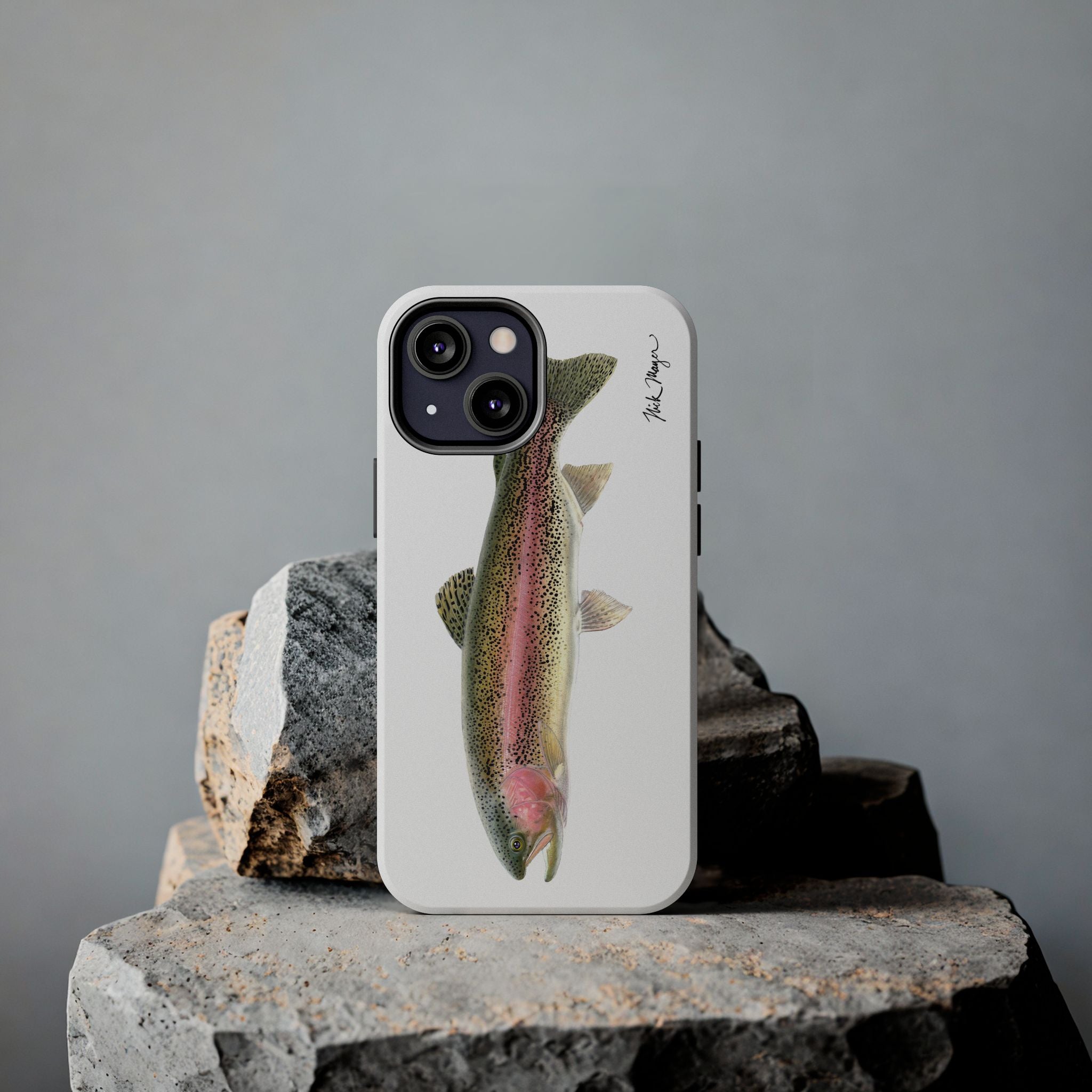 Rainbow Trout White Phone Case (iPhone)