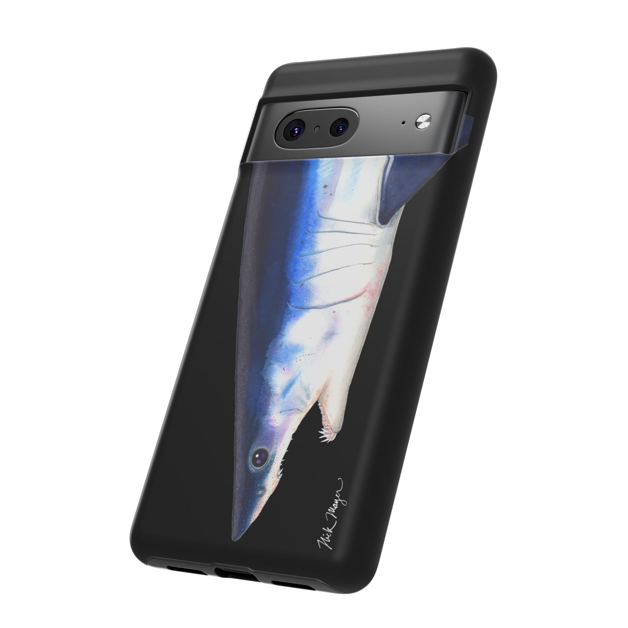 Mako Shark Face Black Phone Case (Samsung) Printify