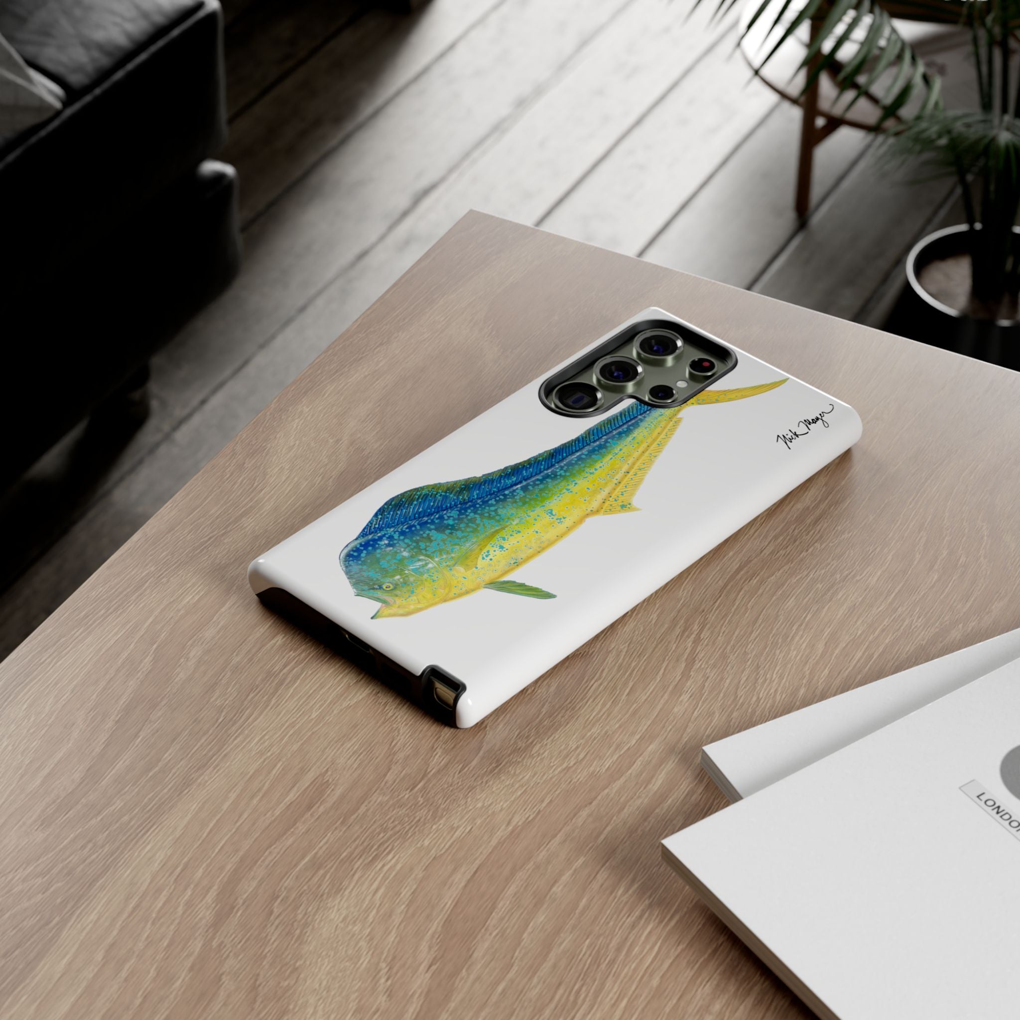 Bull Mahi White Phone Case (Samsung)