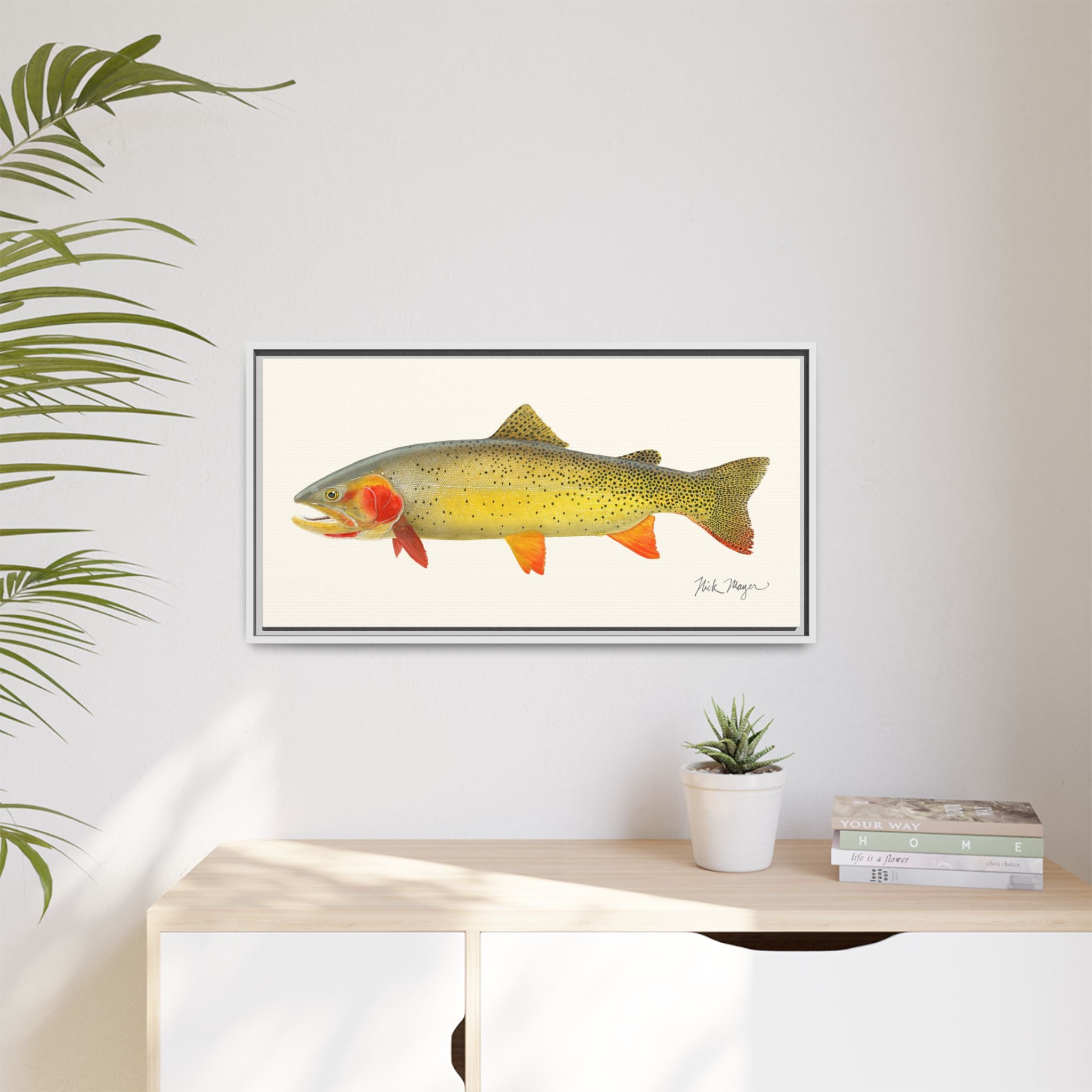 Cutthroat Trout I Framed Canvas Print Printify