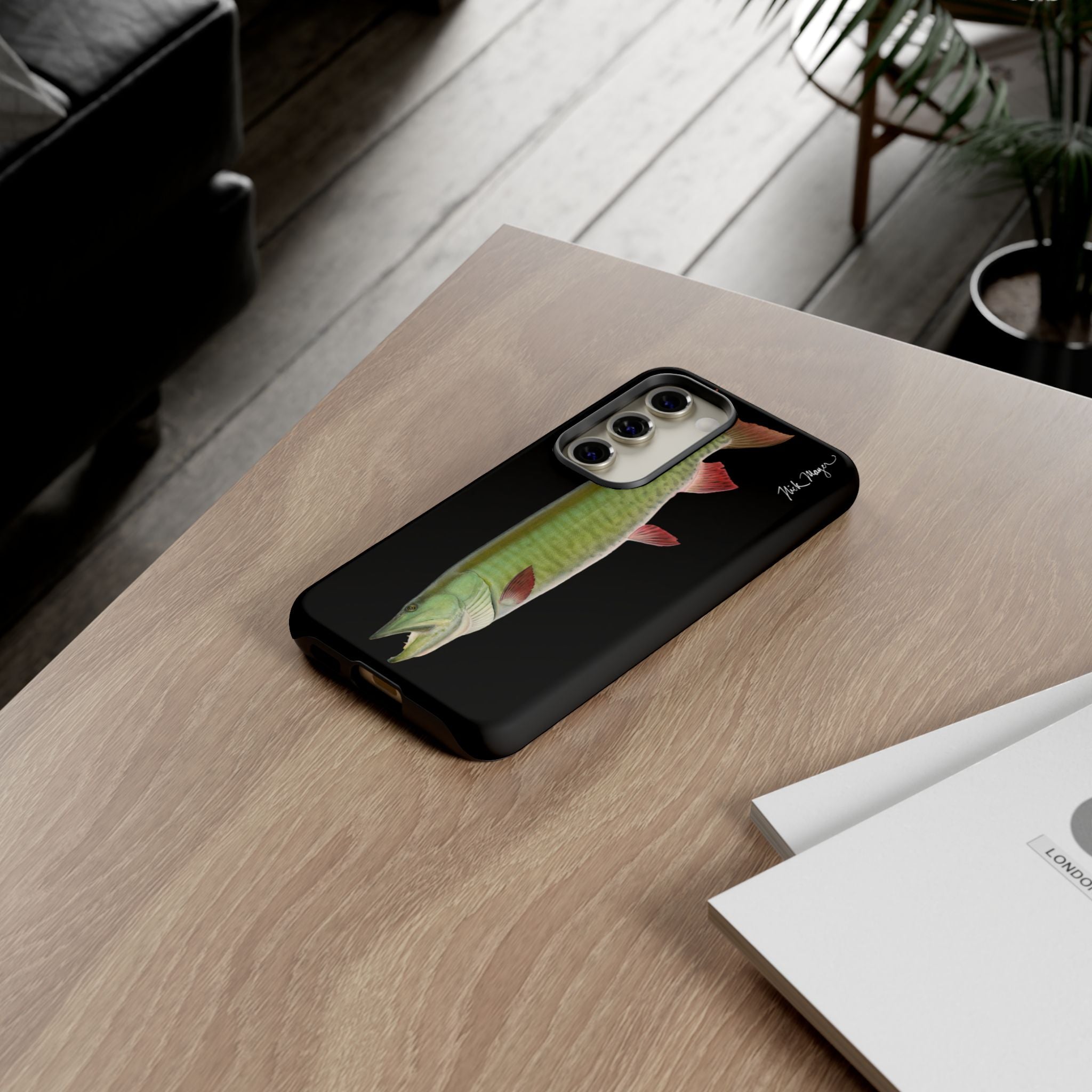 Trophy Muskie Black Phone Case (Samsung)