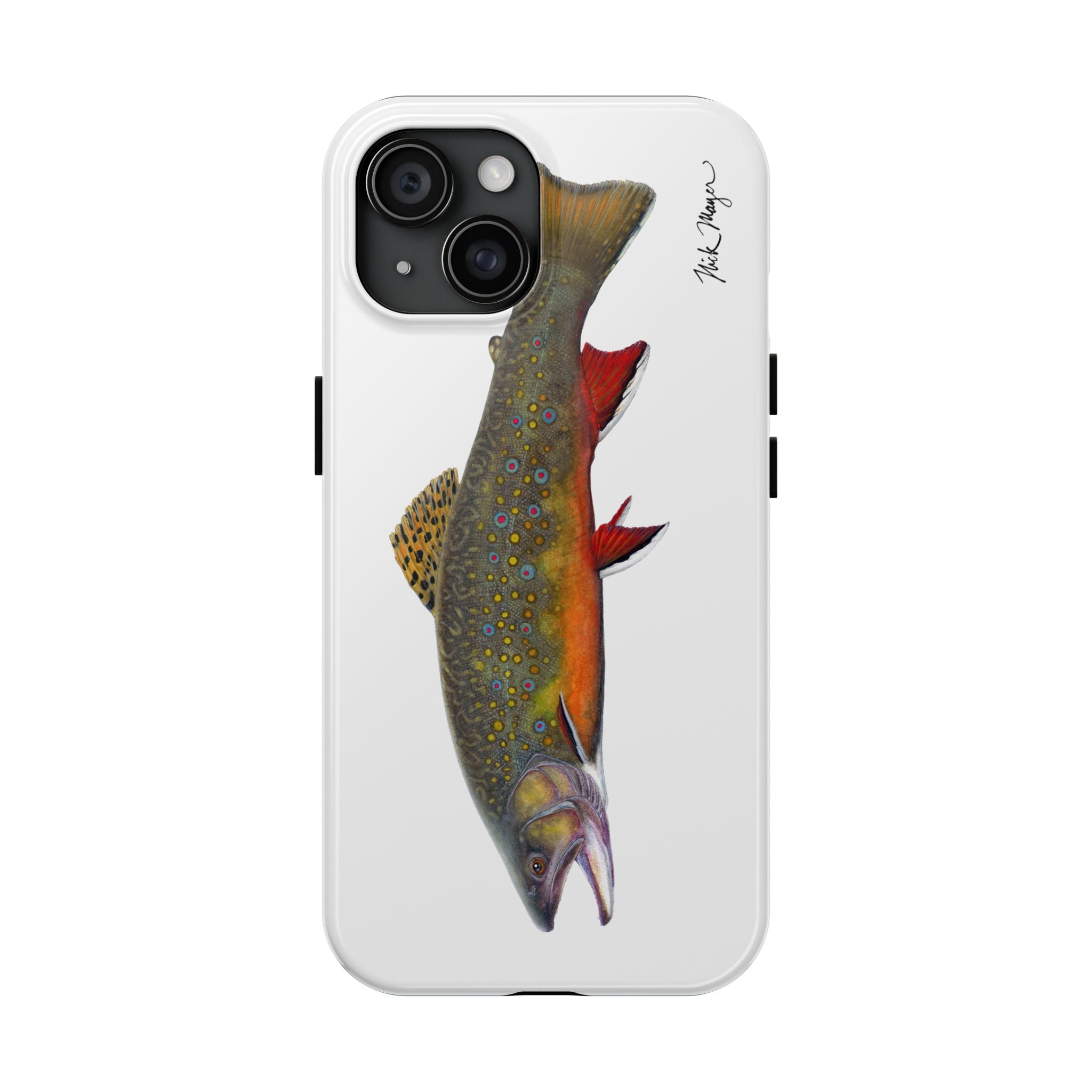 Brook Trout White Phone Case (iPhone)