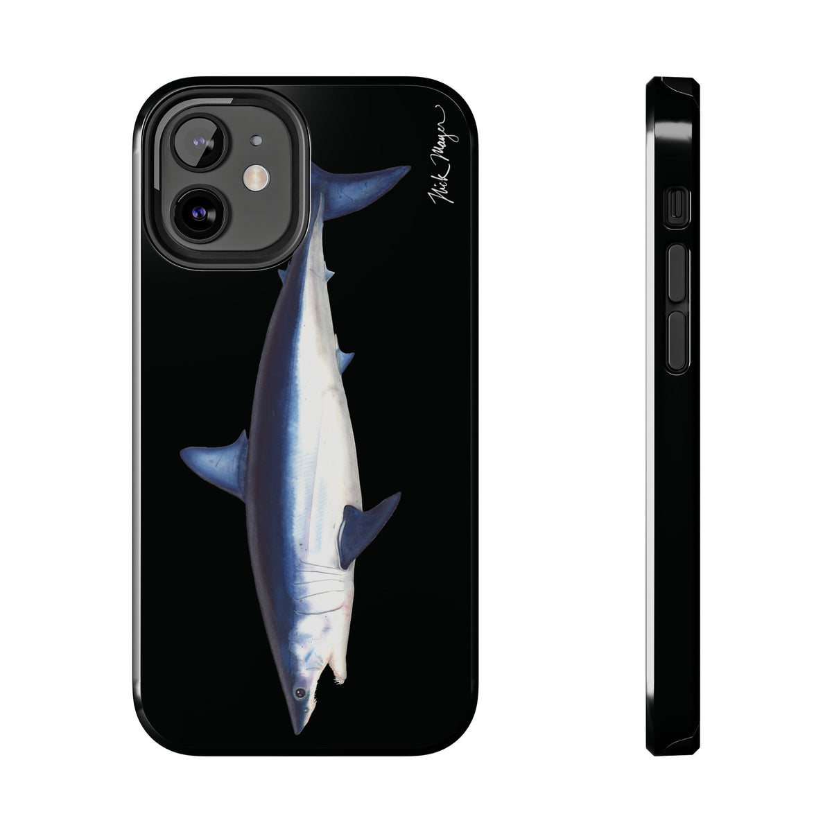 Mako Shark Black iPhone Case Printify
