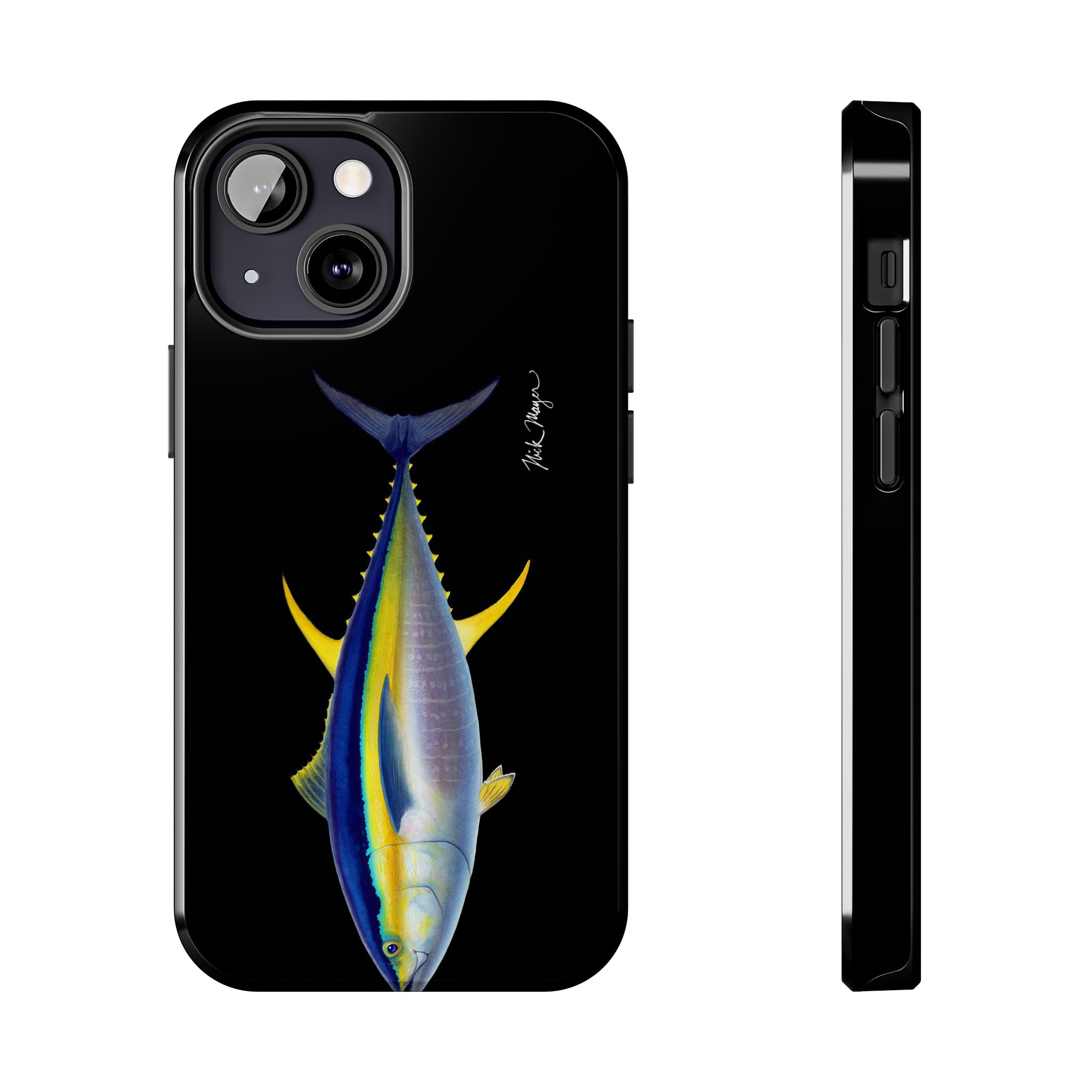 Yellowfin Tuna Black Phone Case (iPhone)
