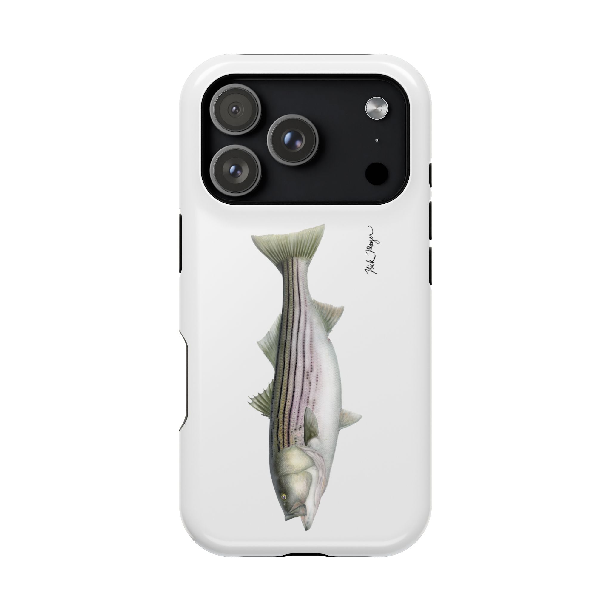 30 lb Striper MagSafe White iPhone Case
