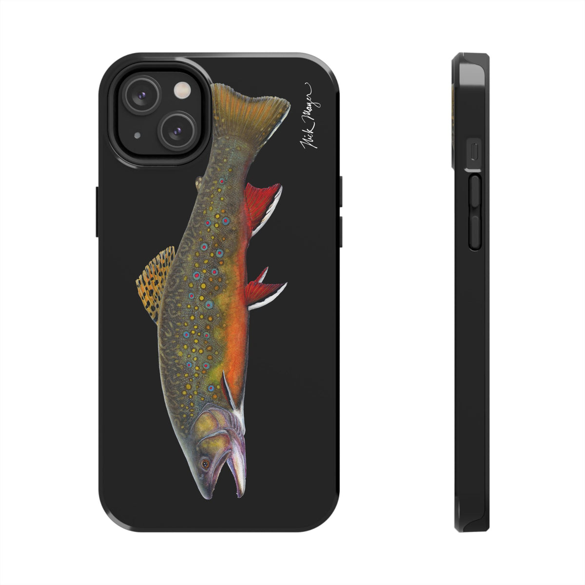 Brook Trout Black Phone Case (iPhone) Printify