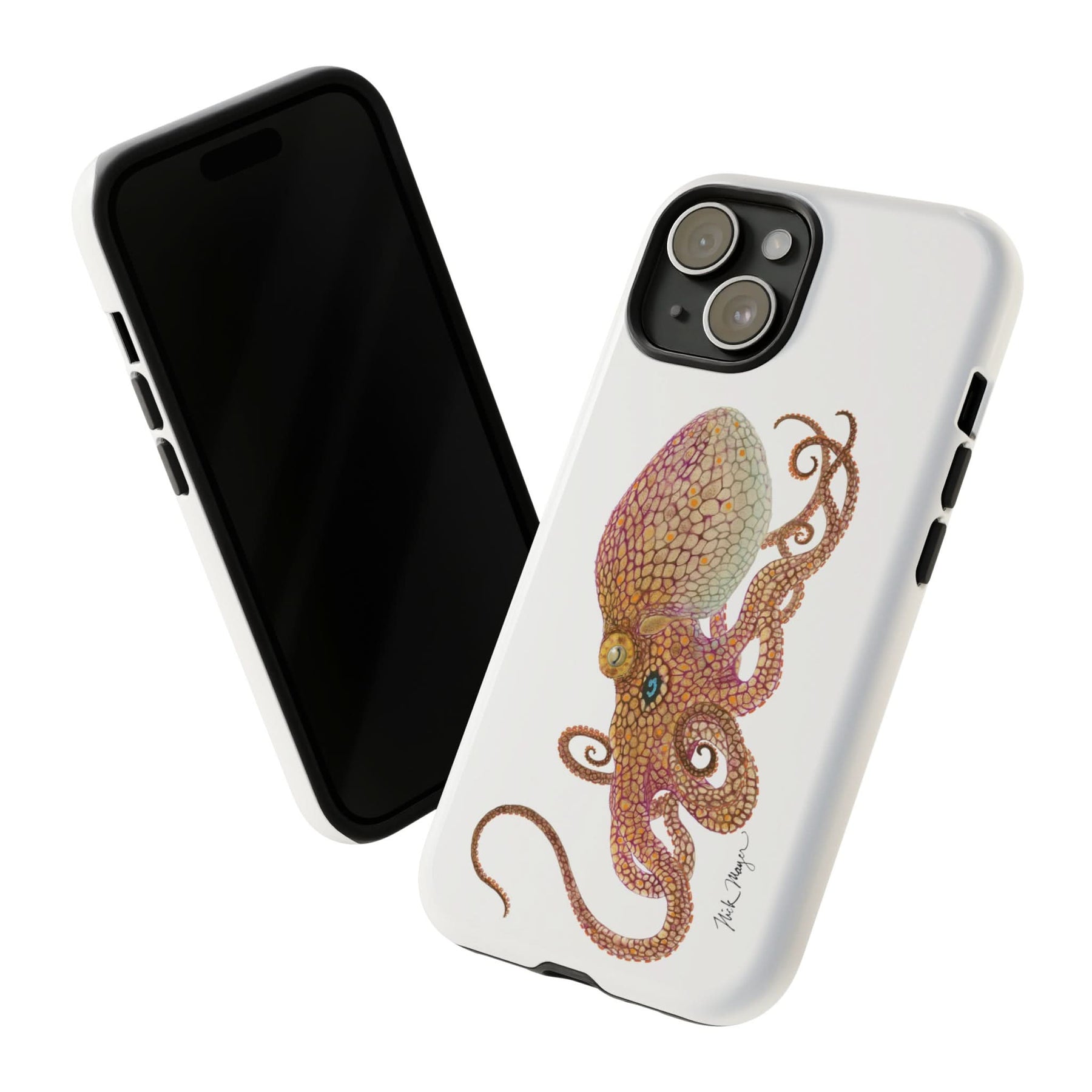 Two Spot Octopus iPhone 15 Case