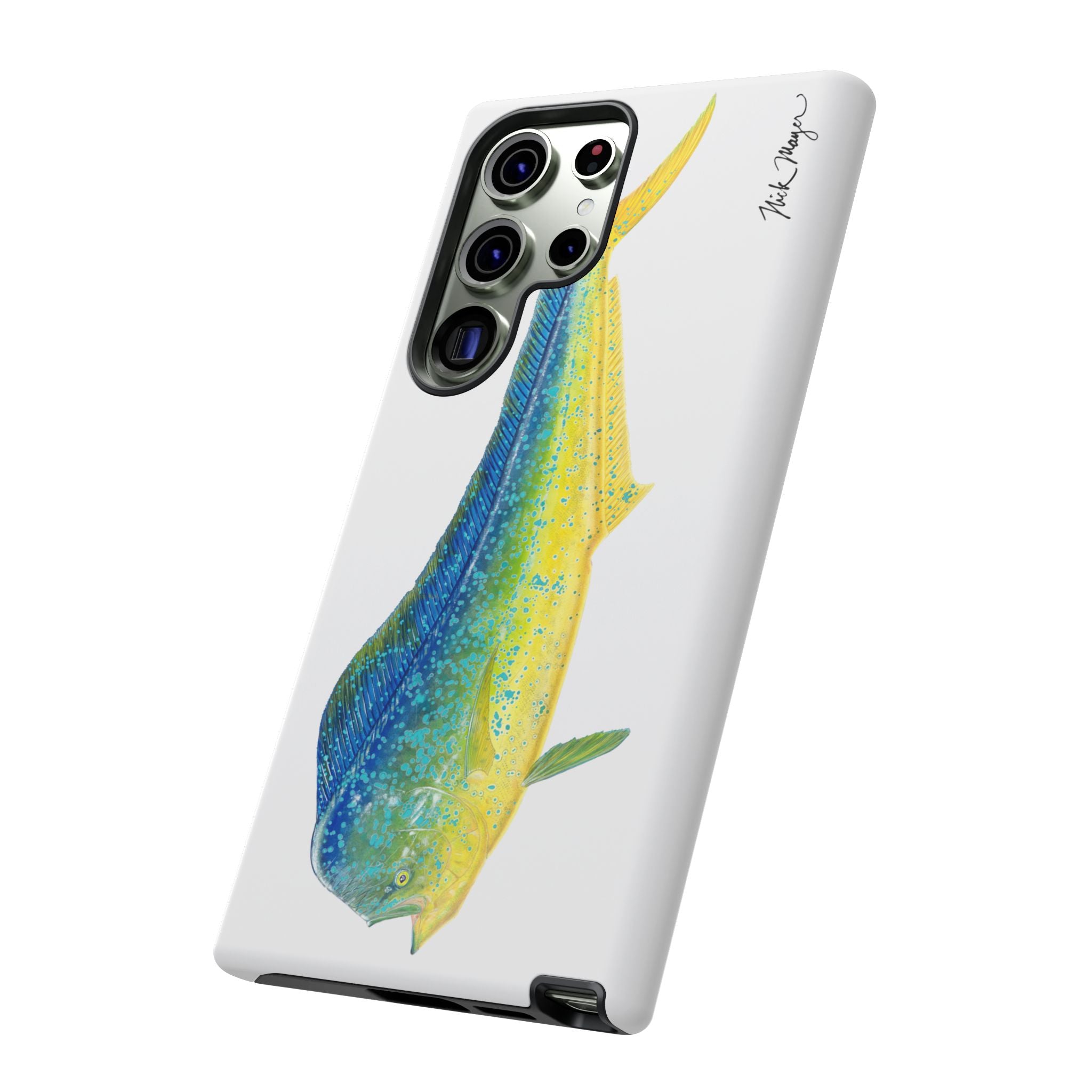 Bull Mahi White Phone Case (Samsung)