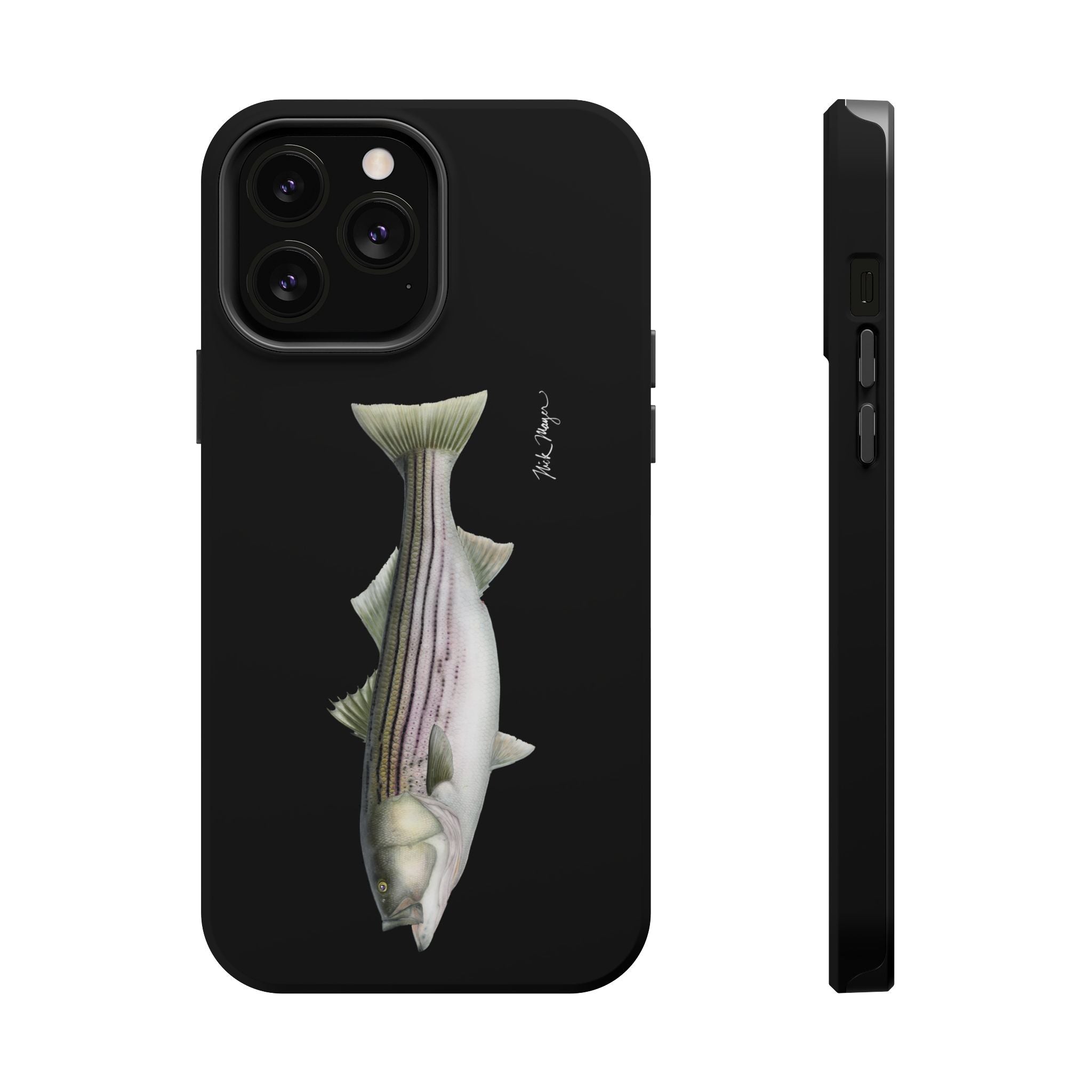 30 lb Striper MagSafe Black iPhone Case